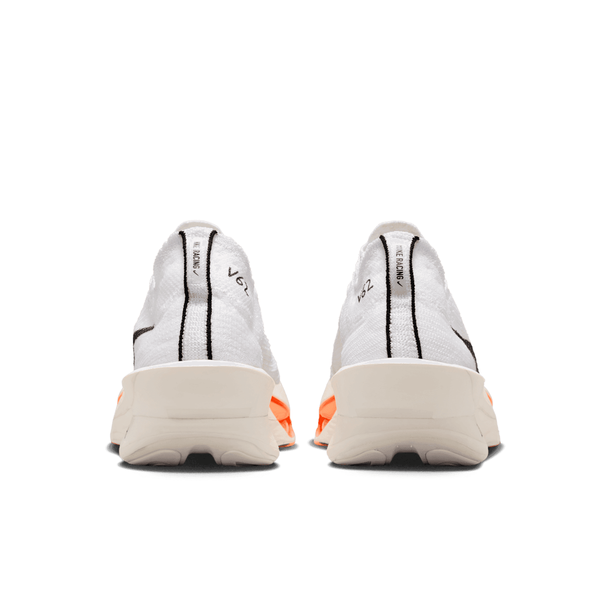 Nike Alphafly NEXT% 3 Proto White Black Orange Angle 3