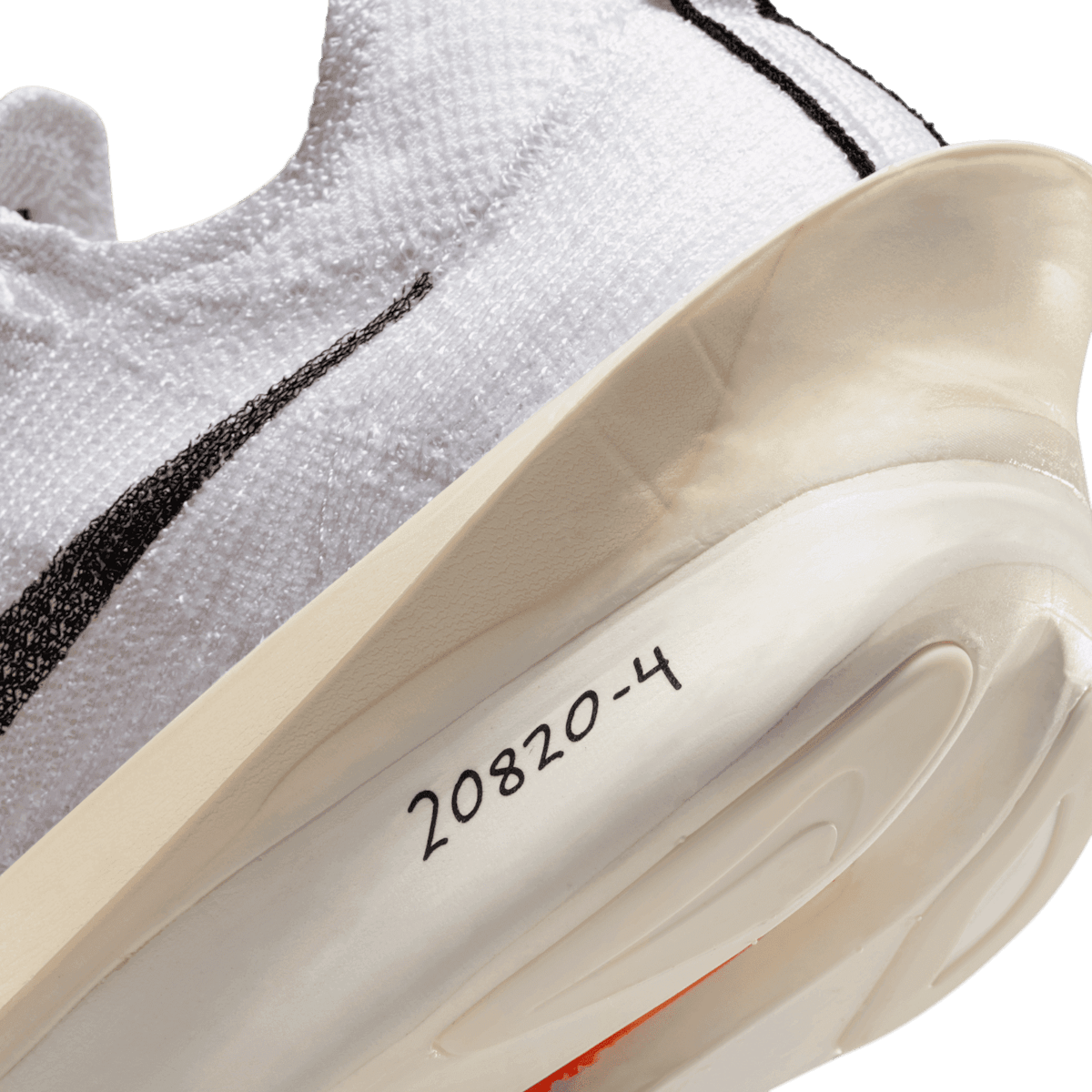 Nike Alphafly NEXT% 3 Proto White Black Orange Angle 5