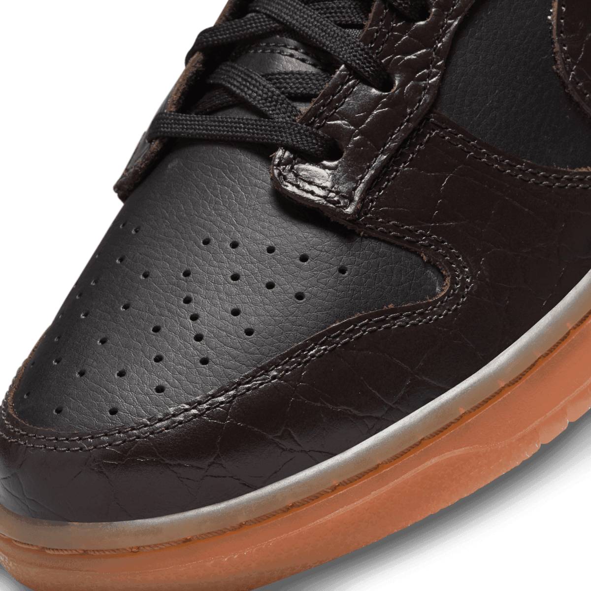 Nike Dunk Low SE Brown Croc Angle 4