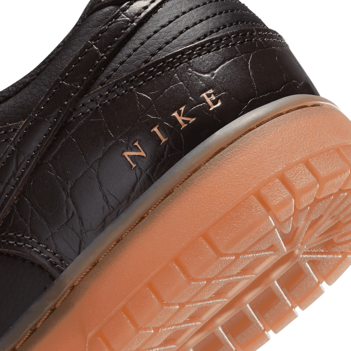Nike Dunk Low SE Brown Croc Angle 5
