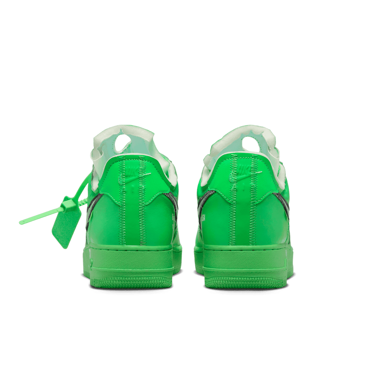 Nike Air Force 1 Low Off-White Light Green Spark BKM Angle 3