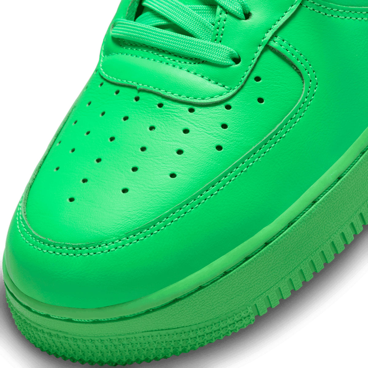Nike Air Force 1 Low Off-White Light Green Spark BKM Angle 4