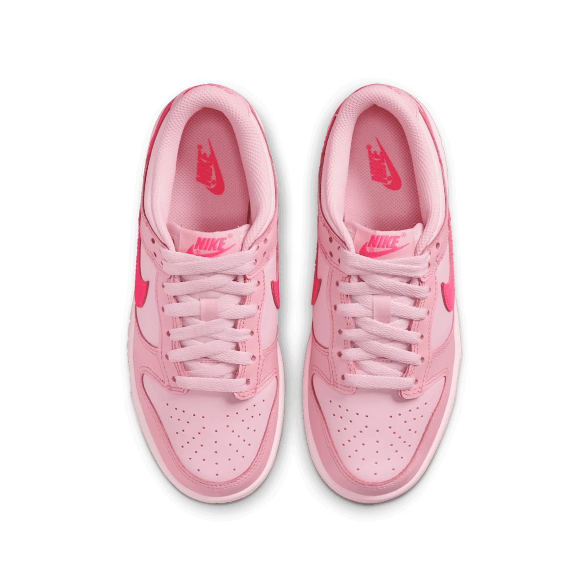 Nike Dunk Low Triple Pink (GS) Angle 1
