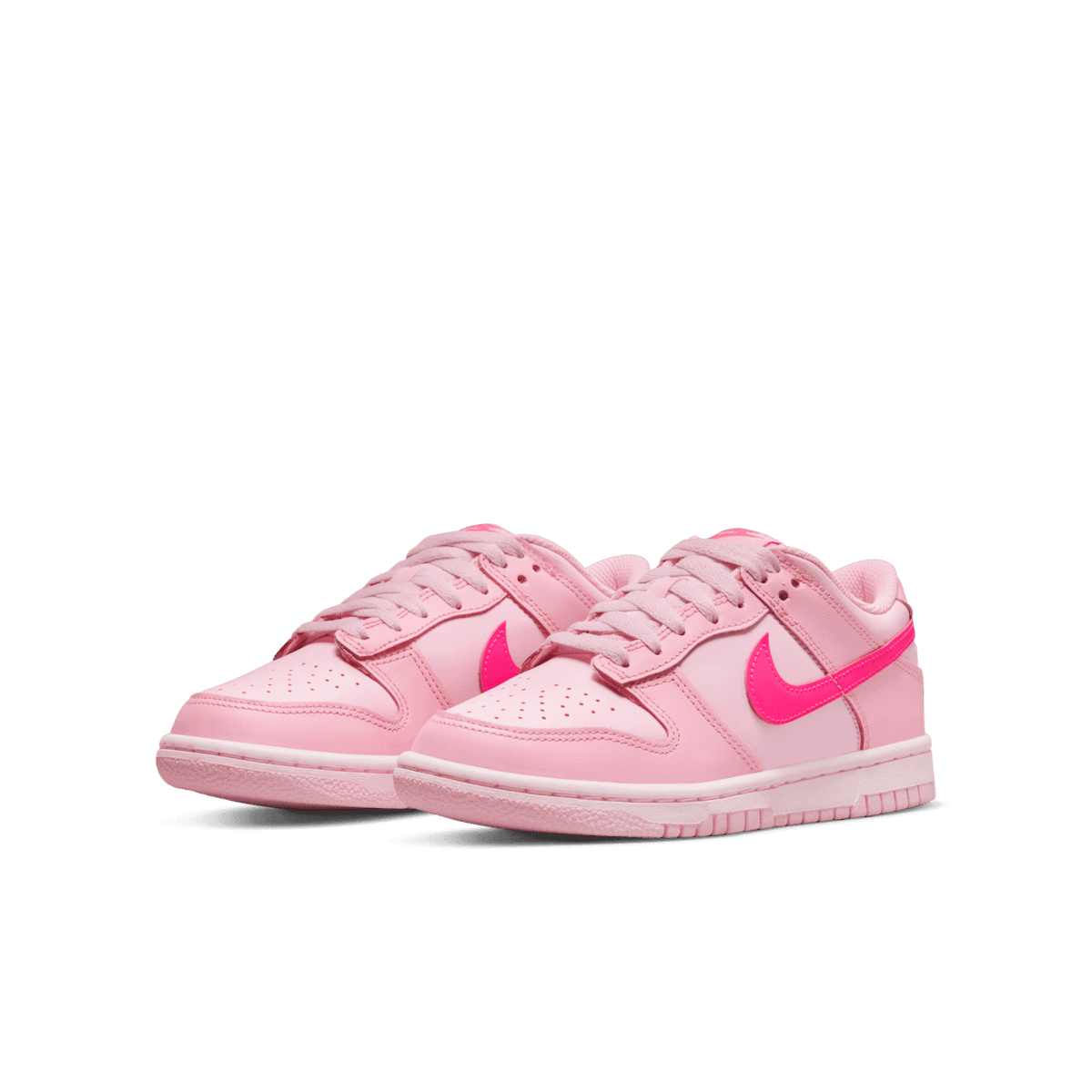 Nike Dunk Low Triple Pink (GS) Angle 2