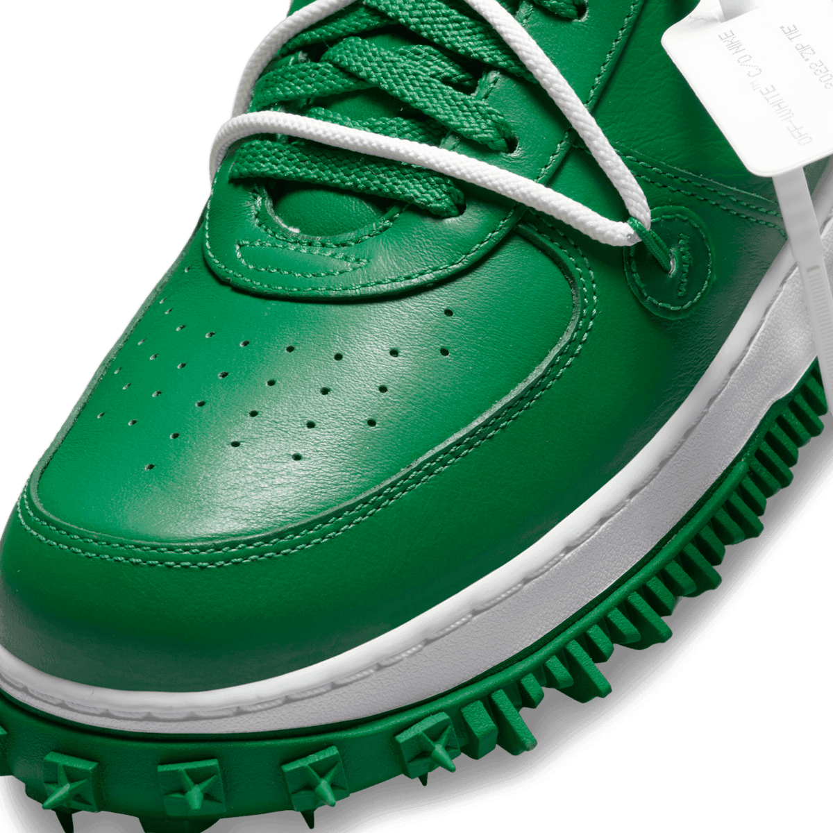 Nike Air Force 1 Mid Off-White Pine Green Angle 4