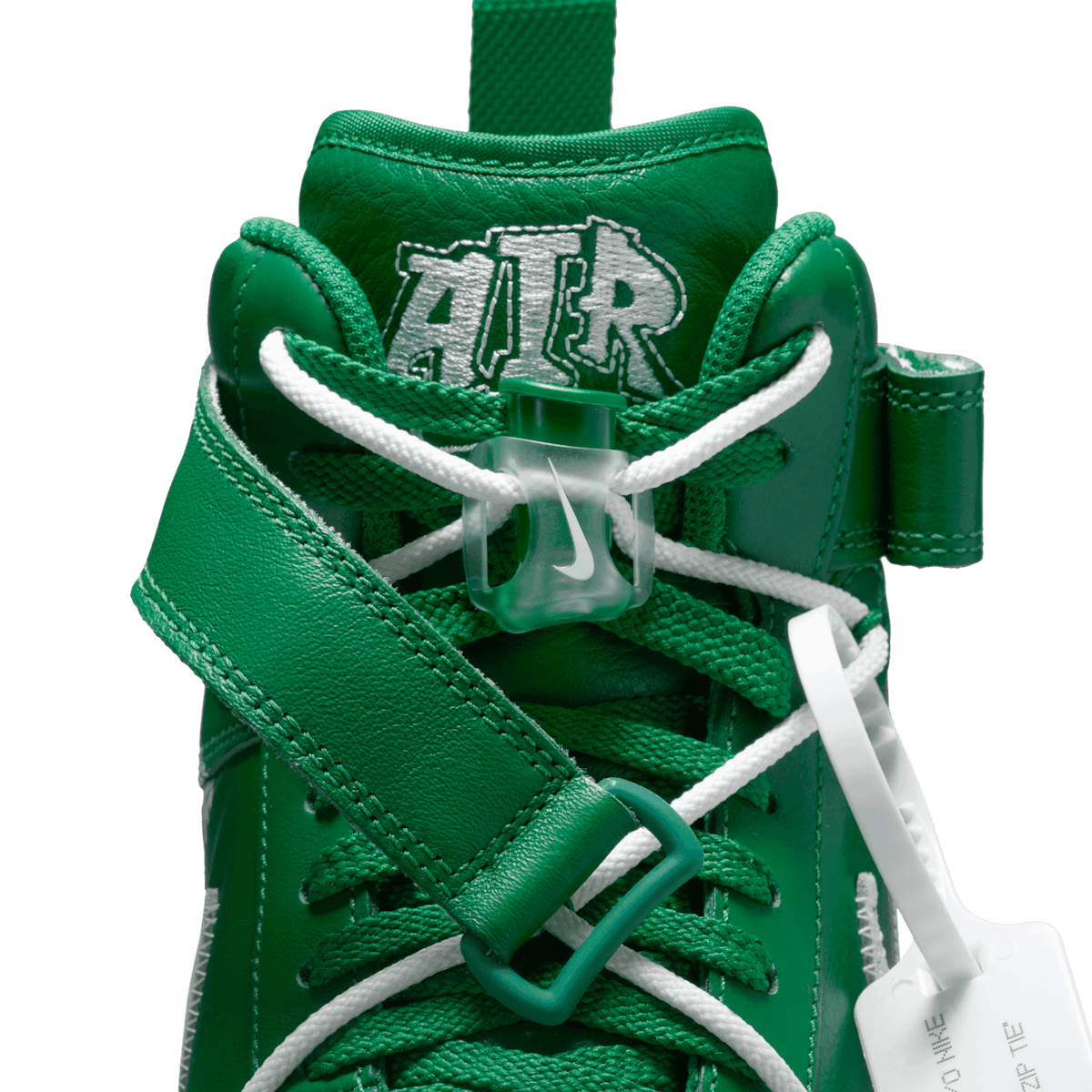Nike Air Force 1 Mid Off-White Pine Green Angle 7