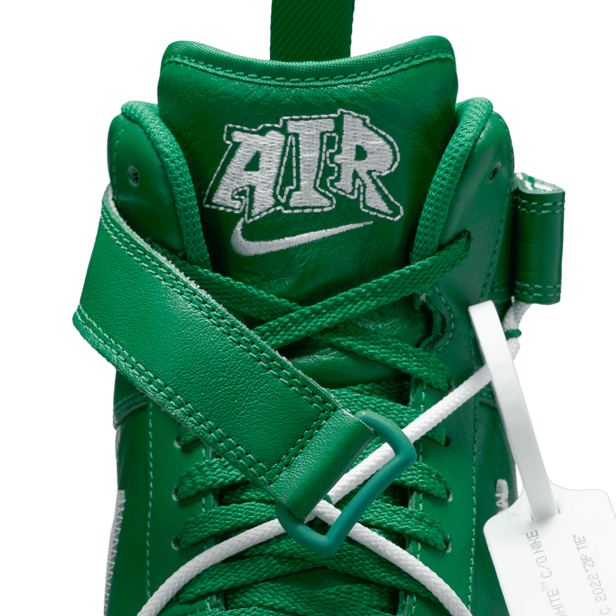Nike Air Force 1 Mid Off-White Pine Green Angle 8