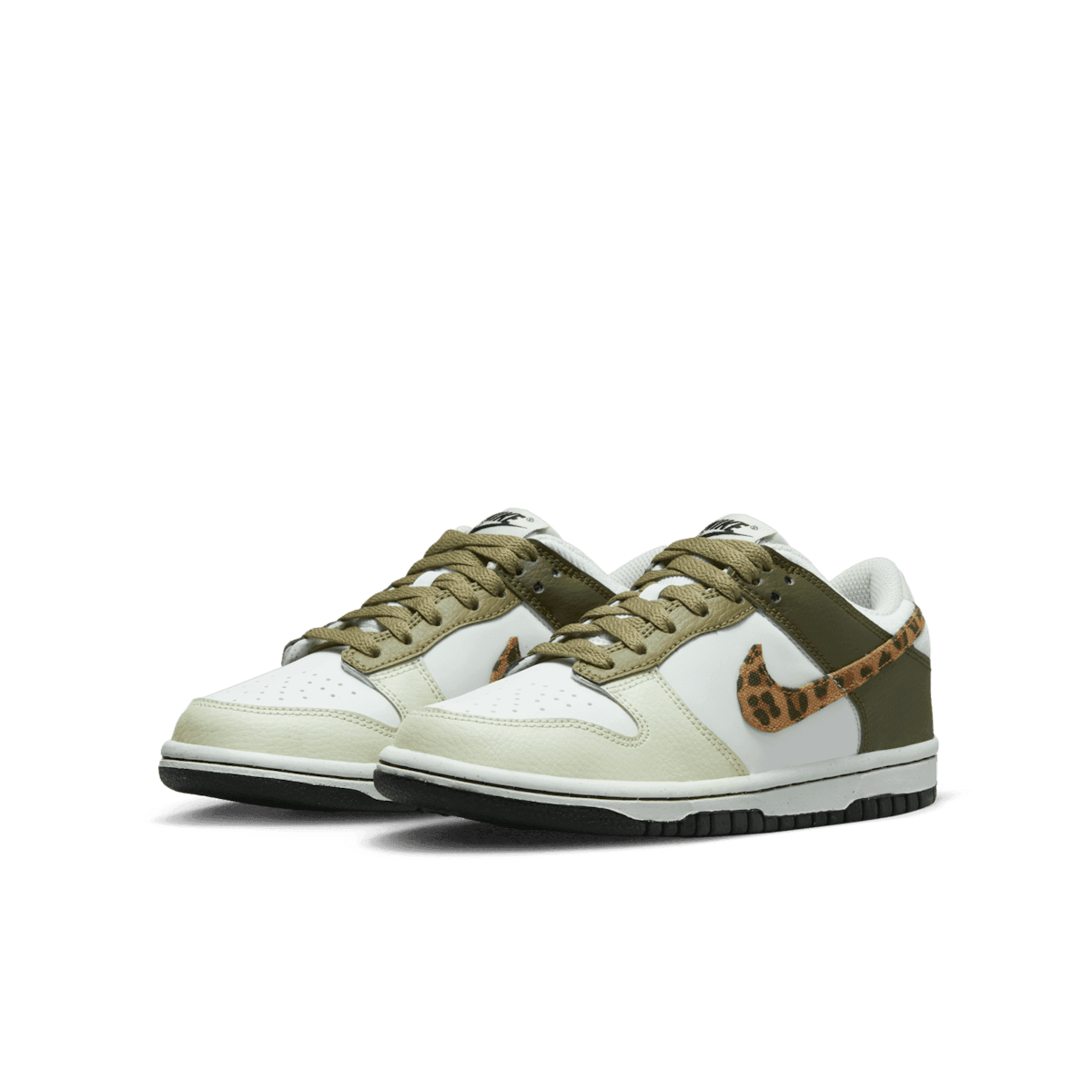 Nike Dunk Low Olive Leopard (GS) Angle 2