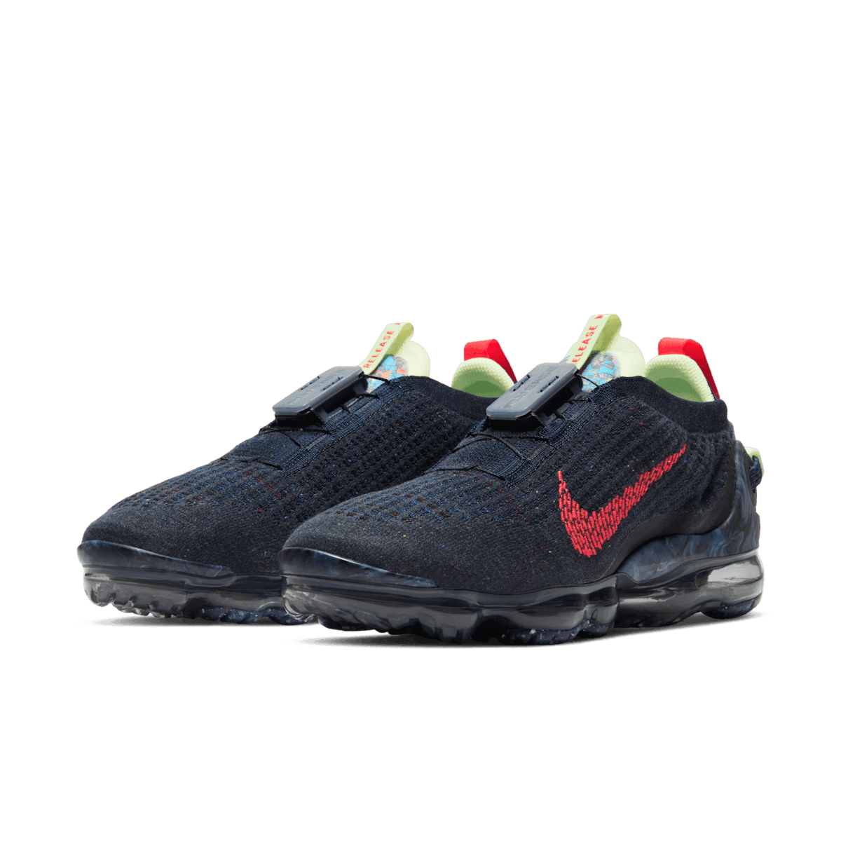 Nike Air VaporMax 2020 Flyknit 'Obsidian Siren Red' Angle 2