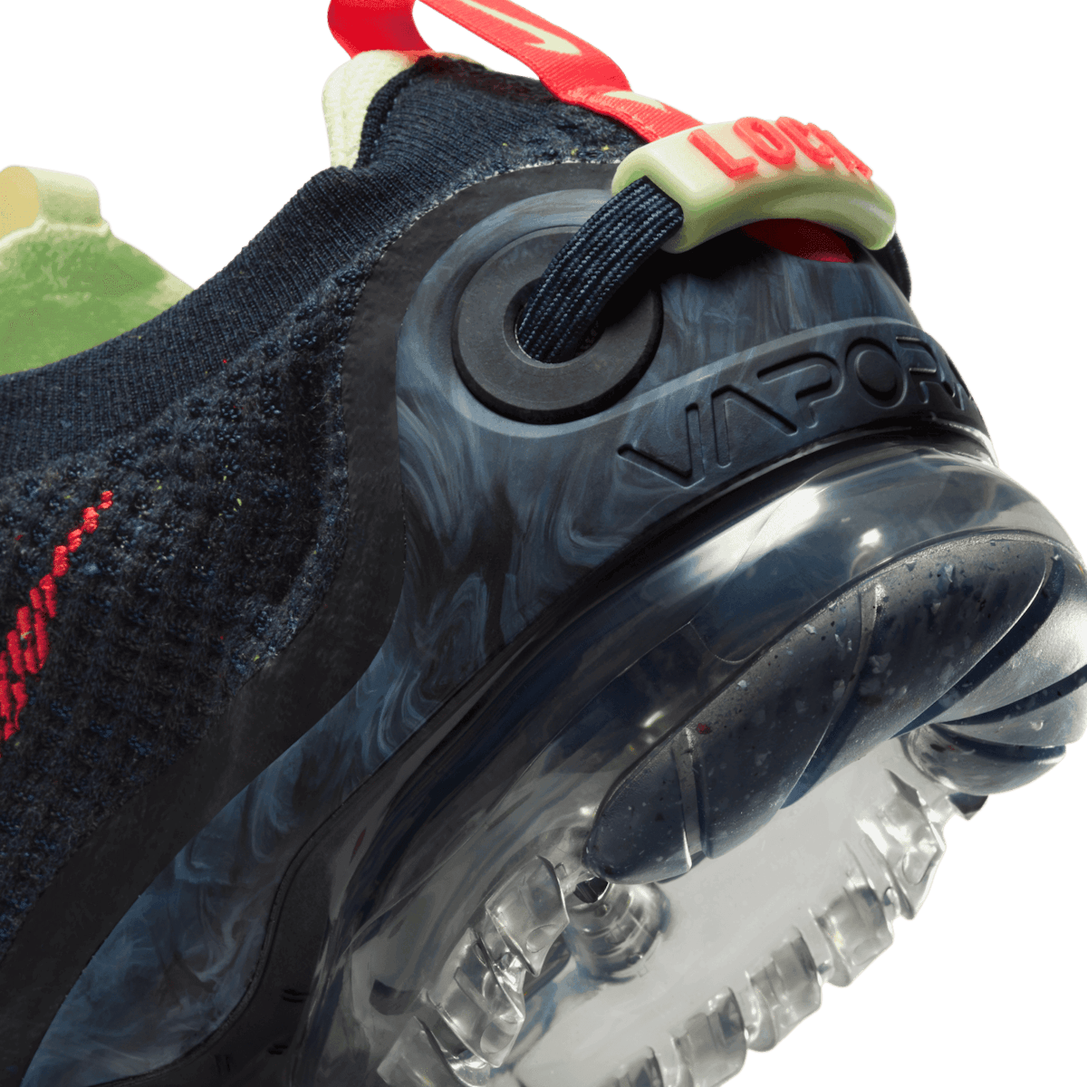 Nike Air VaporMax 2020 Flyknit 'Obsidian Siren Red' Angle 5