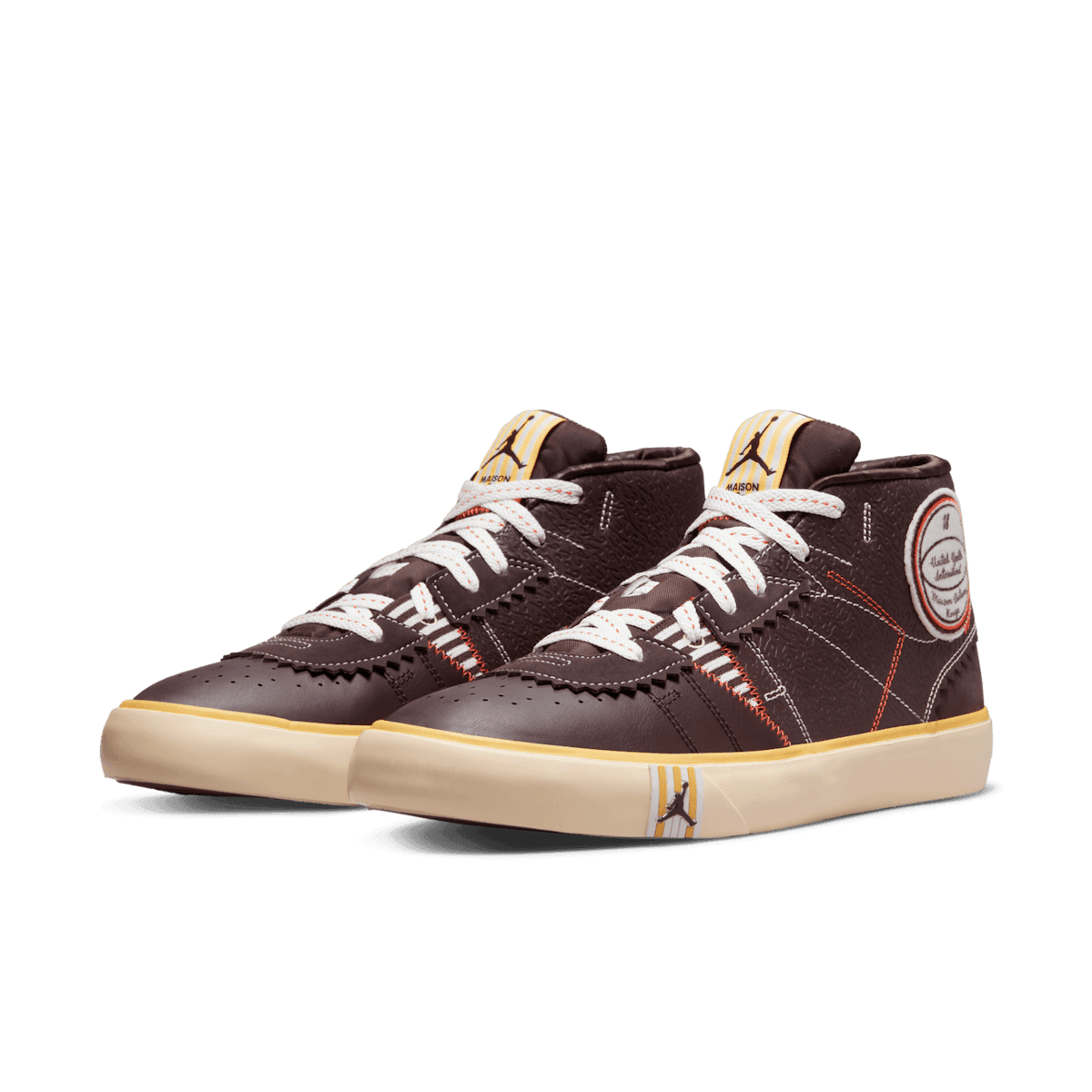 Jordan Series Mid Maison Chateau Rouge Brown Angle 2
