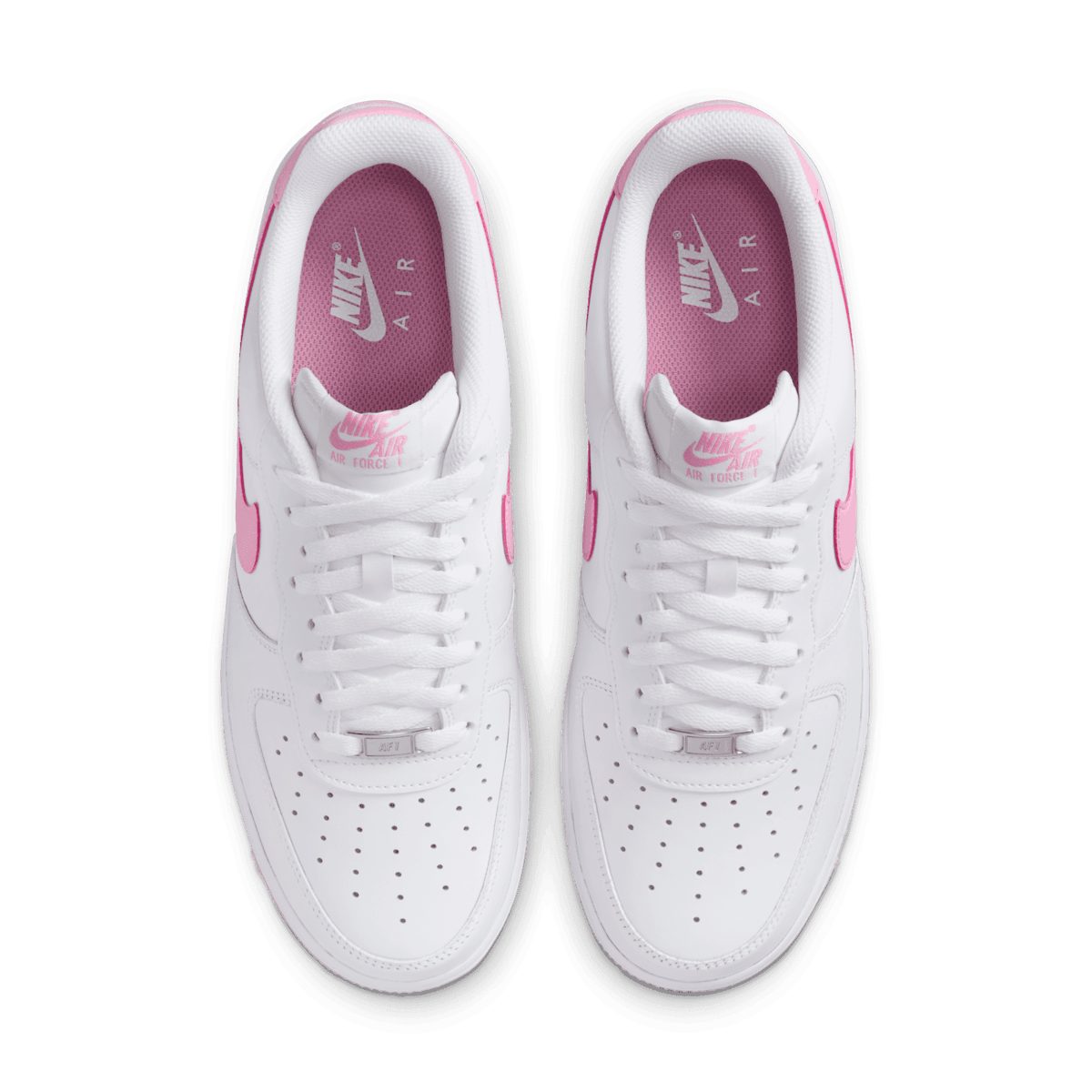 Nike Air Force 1 Low White Pink Rise Angle 1
