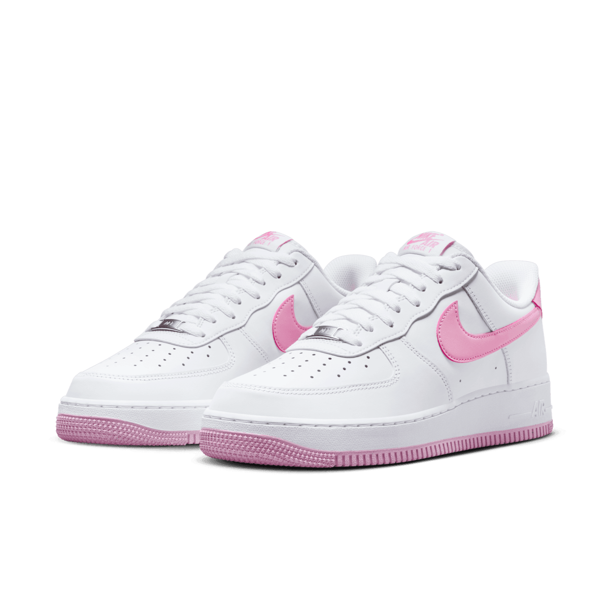 Nike Air Force 1 Low White Pink Rise Angle 2