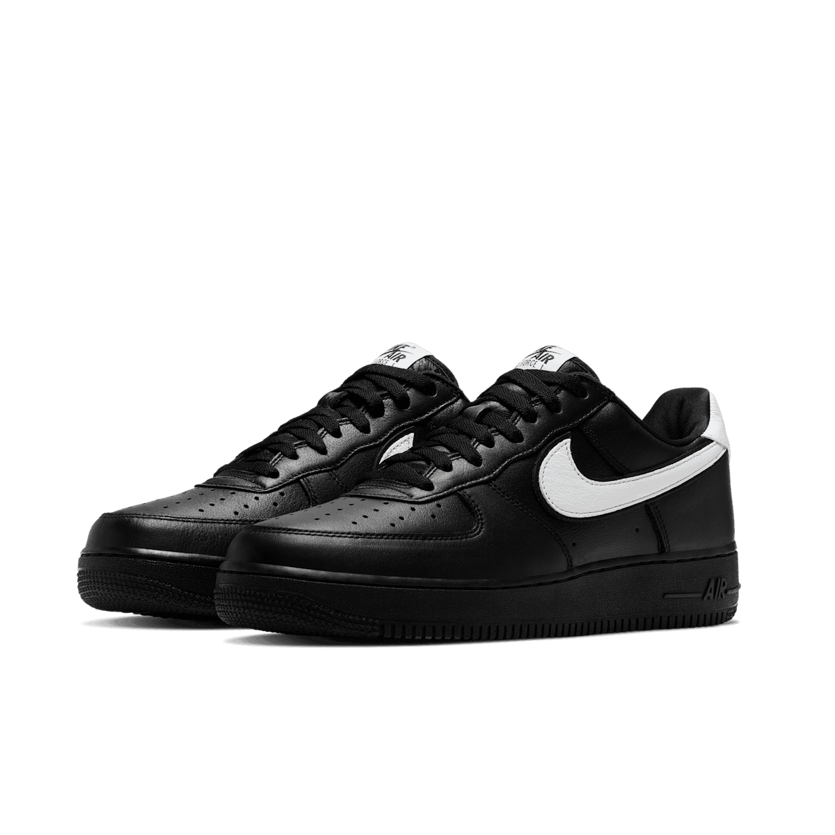 Nike Air Force 1 Low QS Black White Angle 2