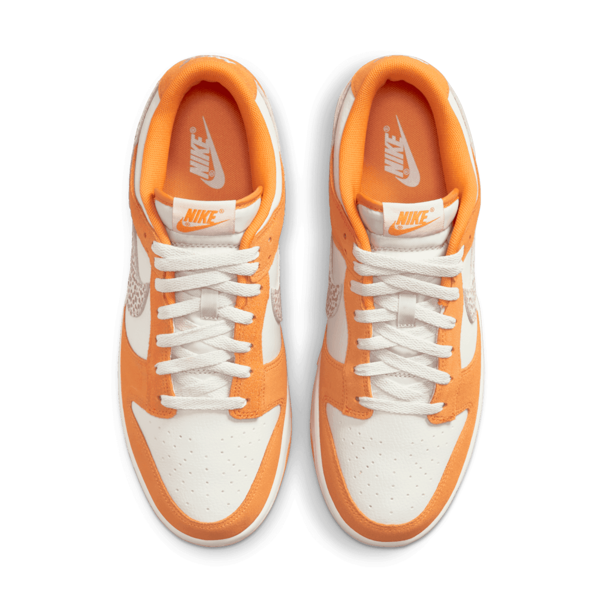 Nike Dunk Low Safari Swoosh Orange Angle 1