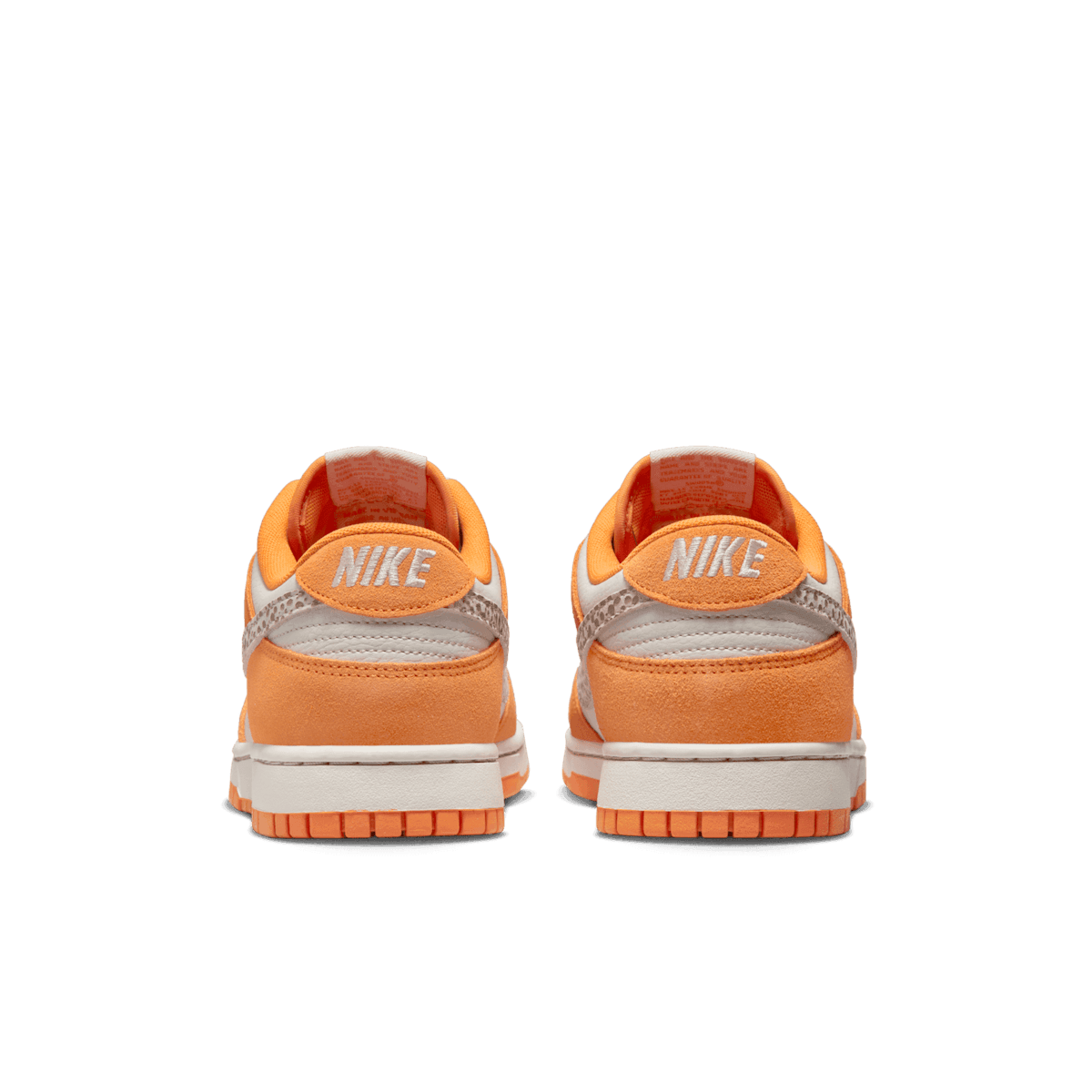 Nike Dunk Low Safari Swoosh Orange Angle 3