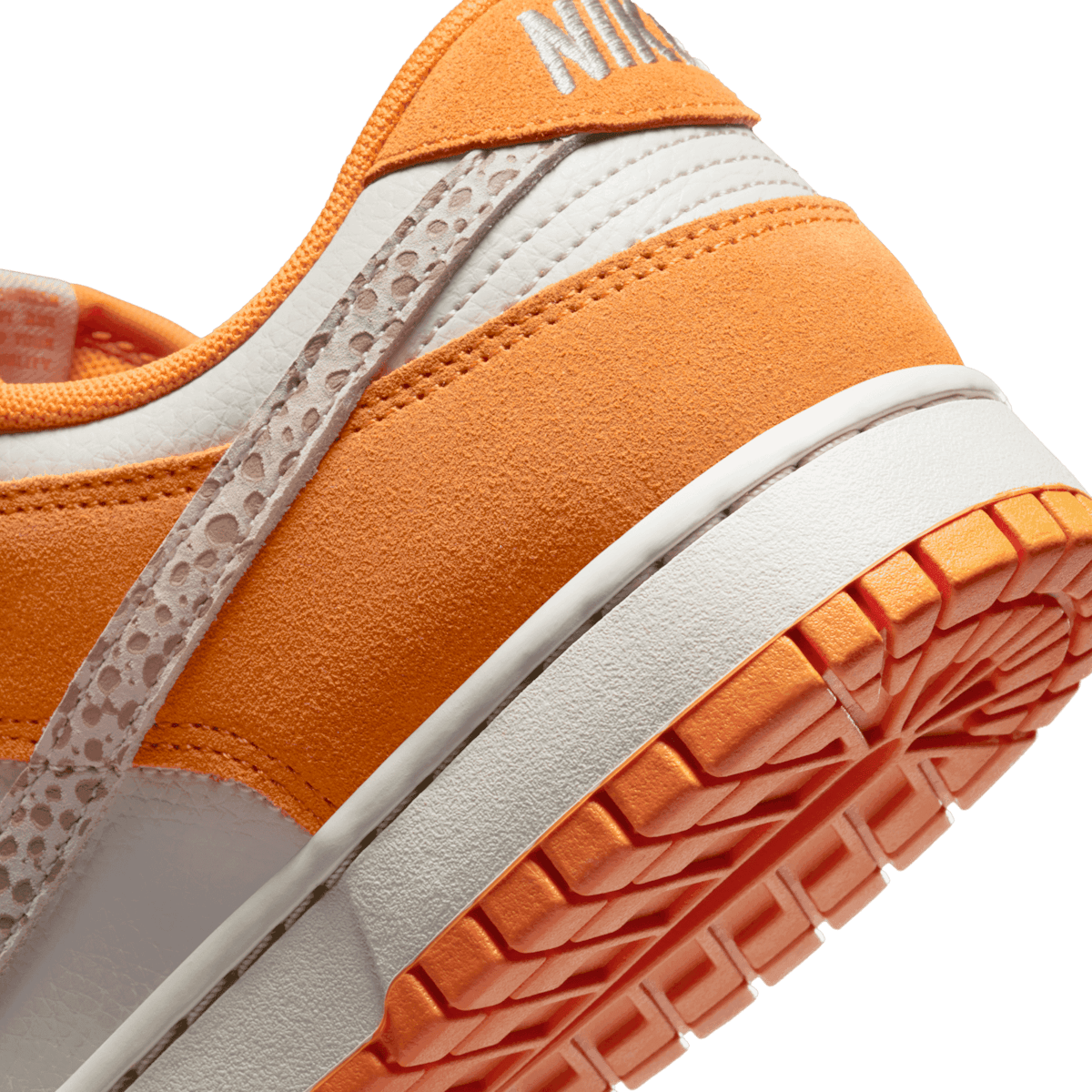 Nike Dunk Low Safari Swoosh Orange Angle 5