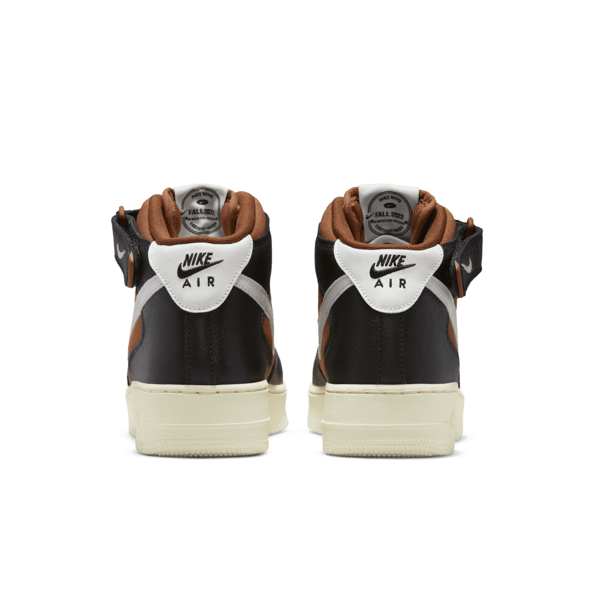 Nike Air Force 1 Mid Certified Fresh Off Noir Pecan Angle 3