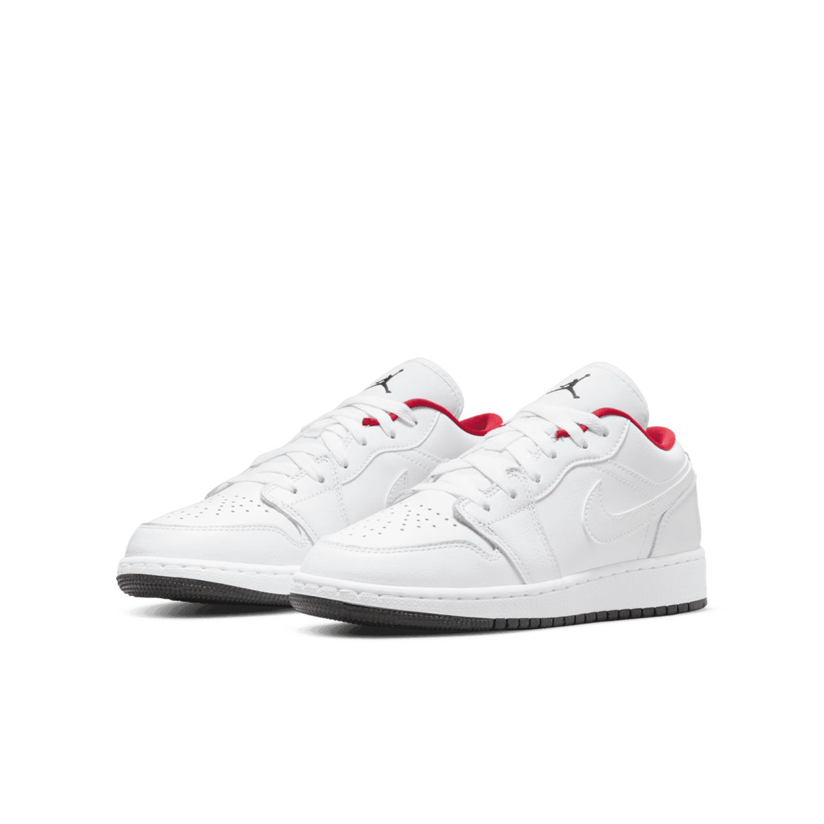 Jordan 1 Low White Red (GS) Angle 2