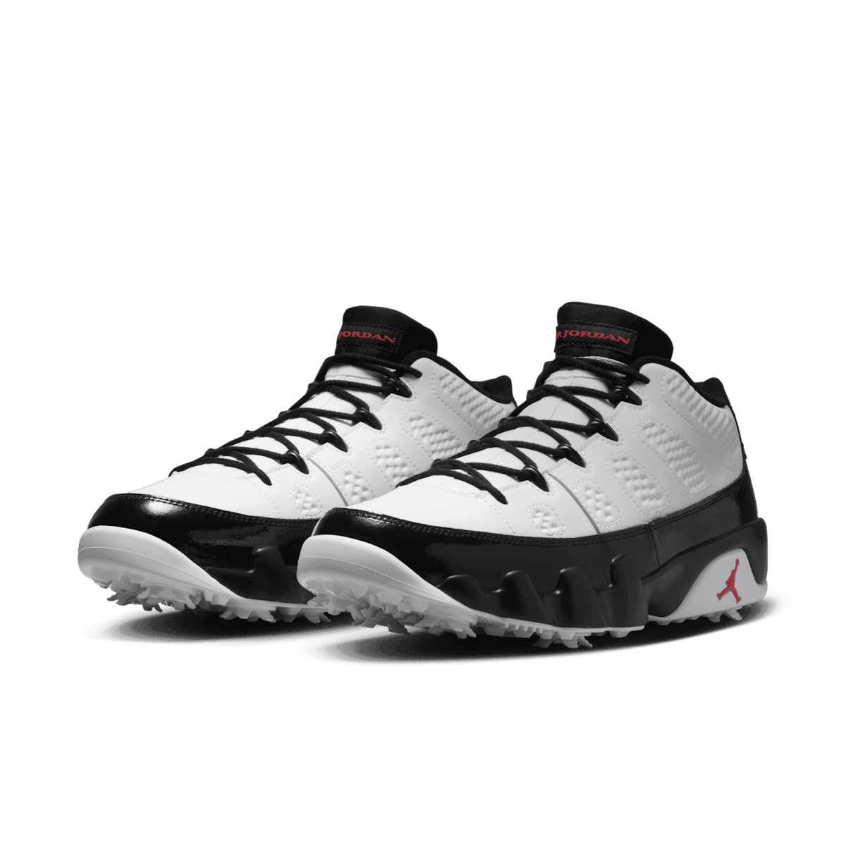Air Jordan 9 Golf White Black Angle 2