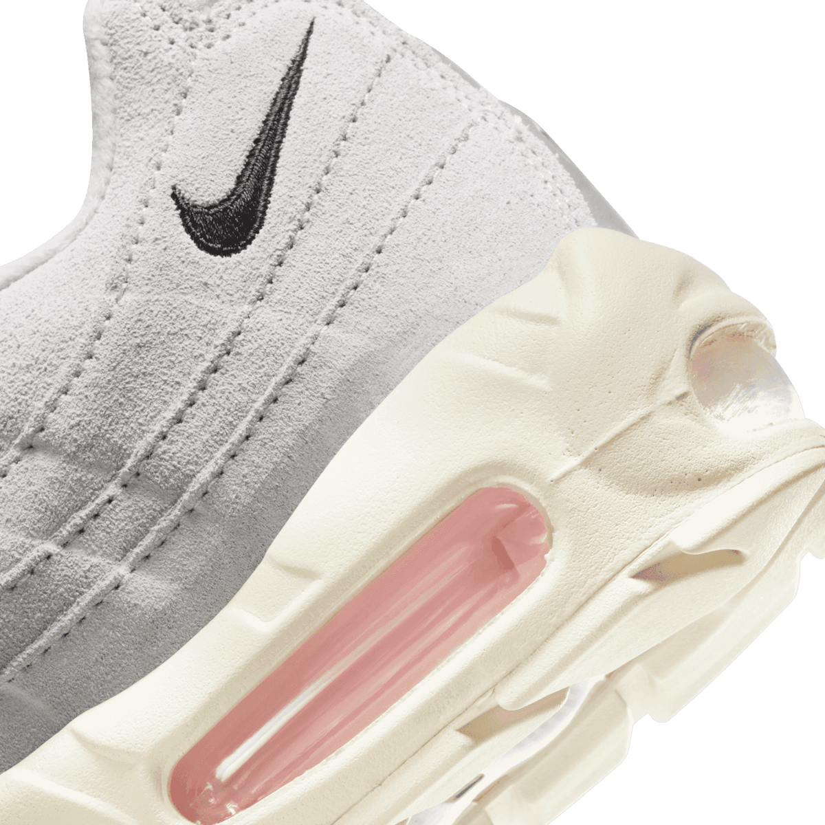 Nike Air Max 95 Grey Fog and Pink Foam Angle 5