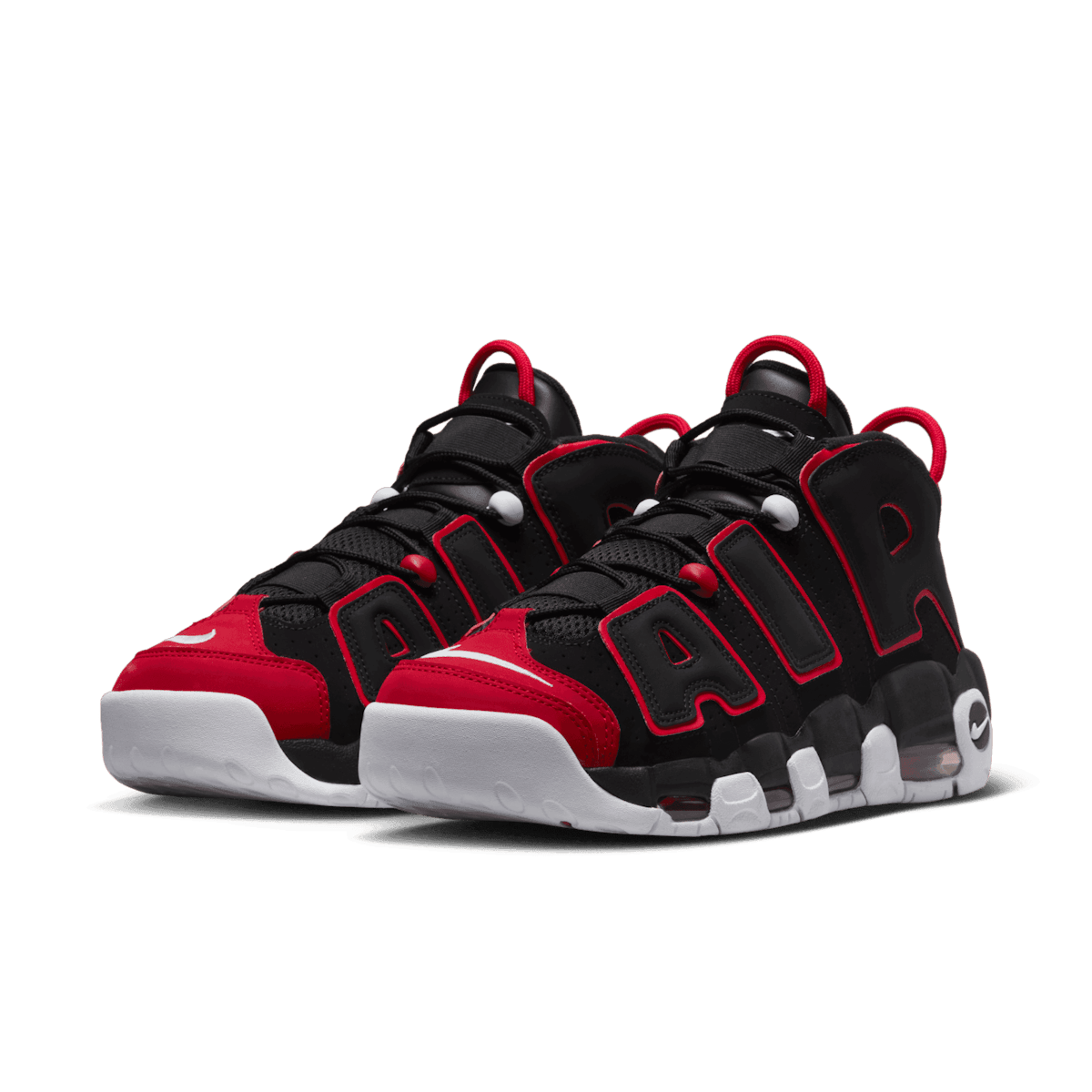 Nike Air More Uptempo Red Toe Angle 2