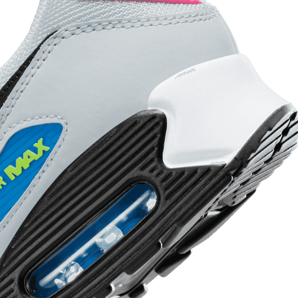 Nike Air Max 90 Grey Neon Angle 5