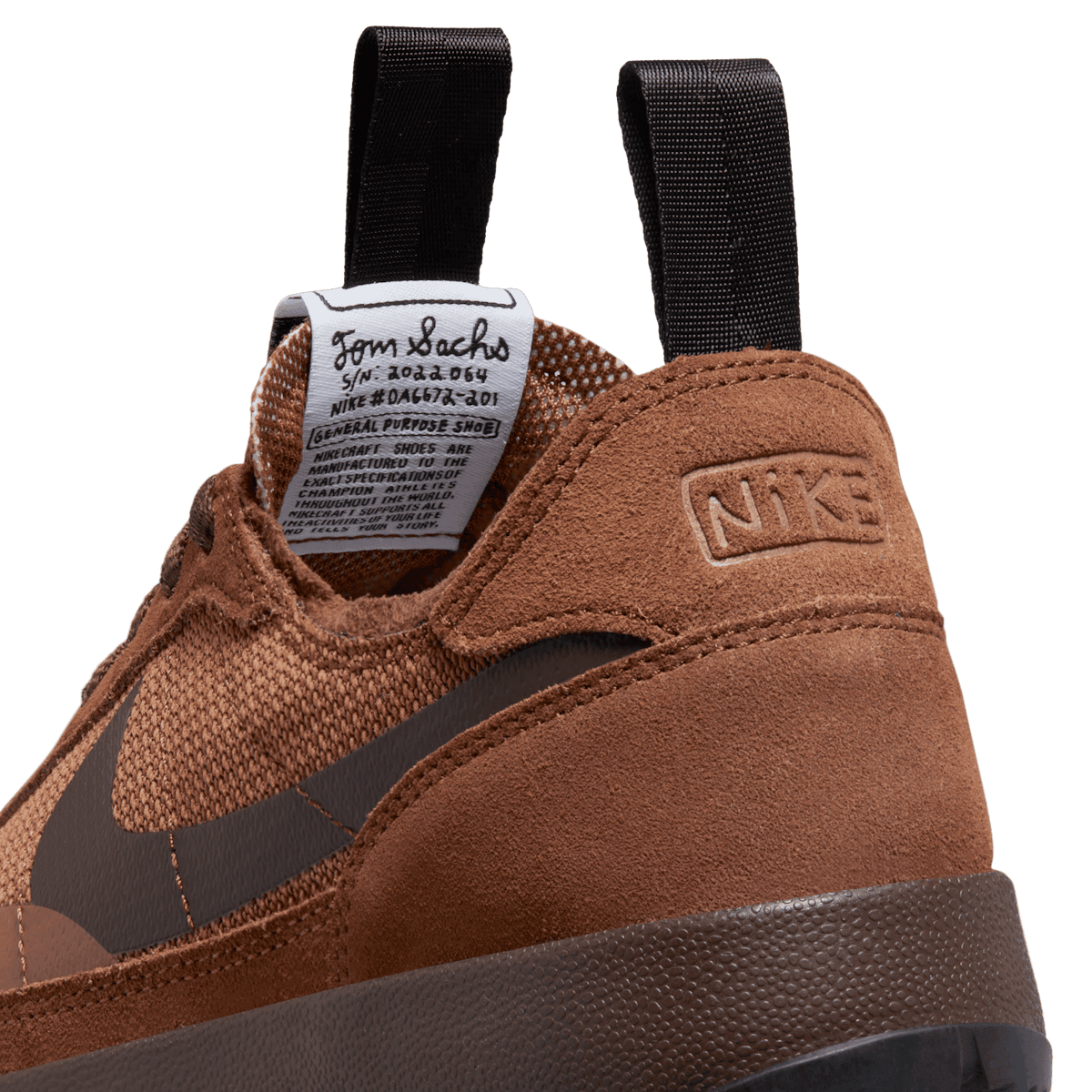 NikeCraft General Purpose Shoe Tom Sachs Pecan Brown Angle 6