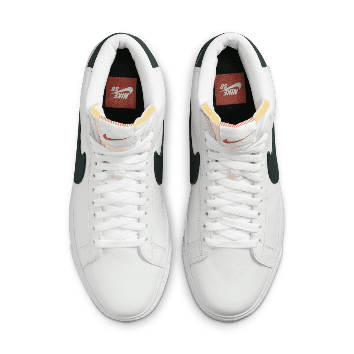 Nike SB Zoom Blazer Mid Orange Label White Pro Green Angle 1