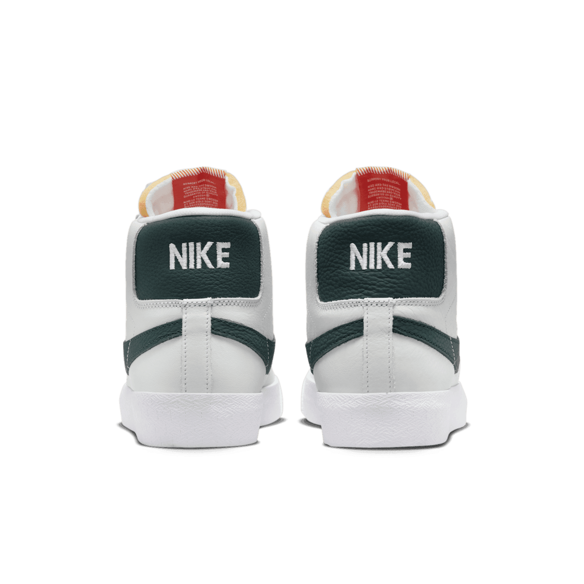 Nike SB Zoom Blazer Mid Orange Label White Pro Green Angle 3