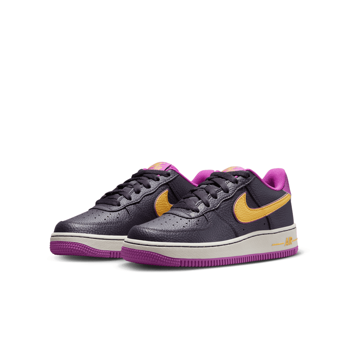 Nike Air Force 1 Low Lakers Alternate (GS) Angle 2