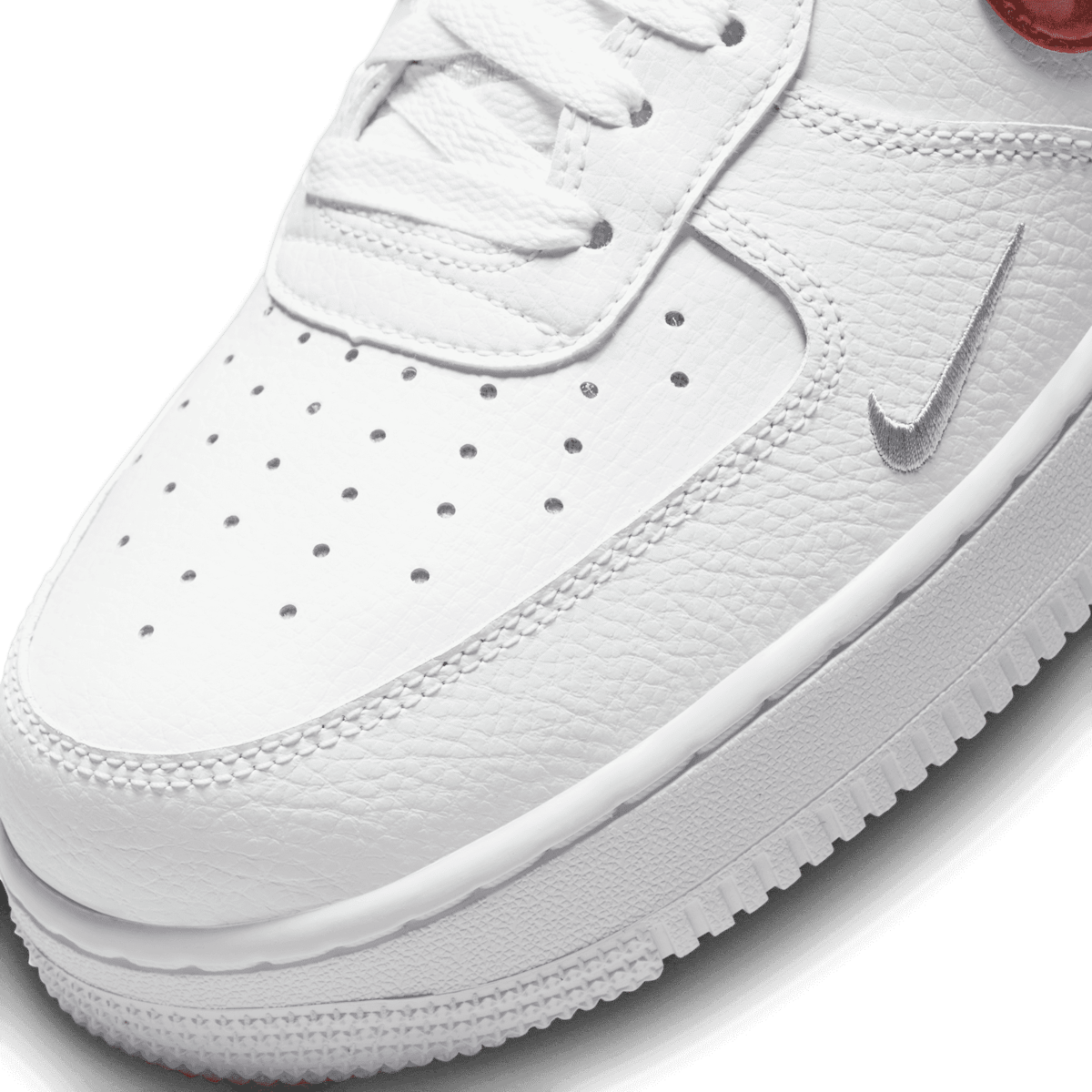 Nike Air Force 1 Low White Picante Red Angle 5