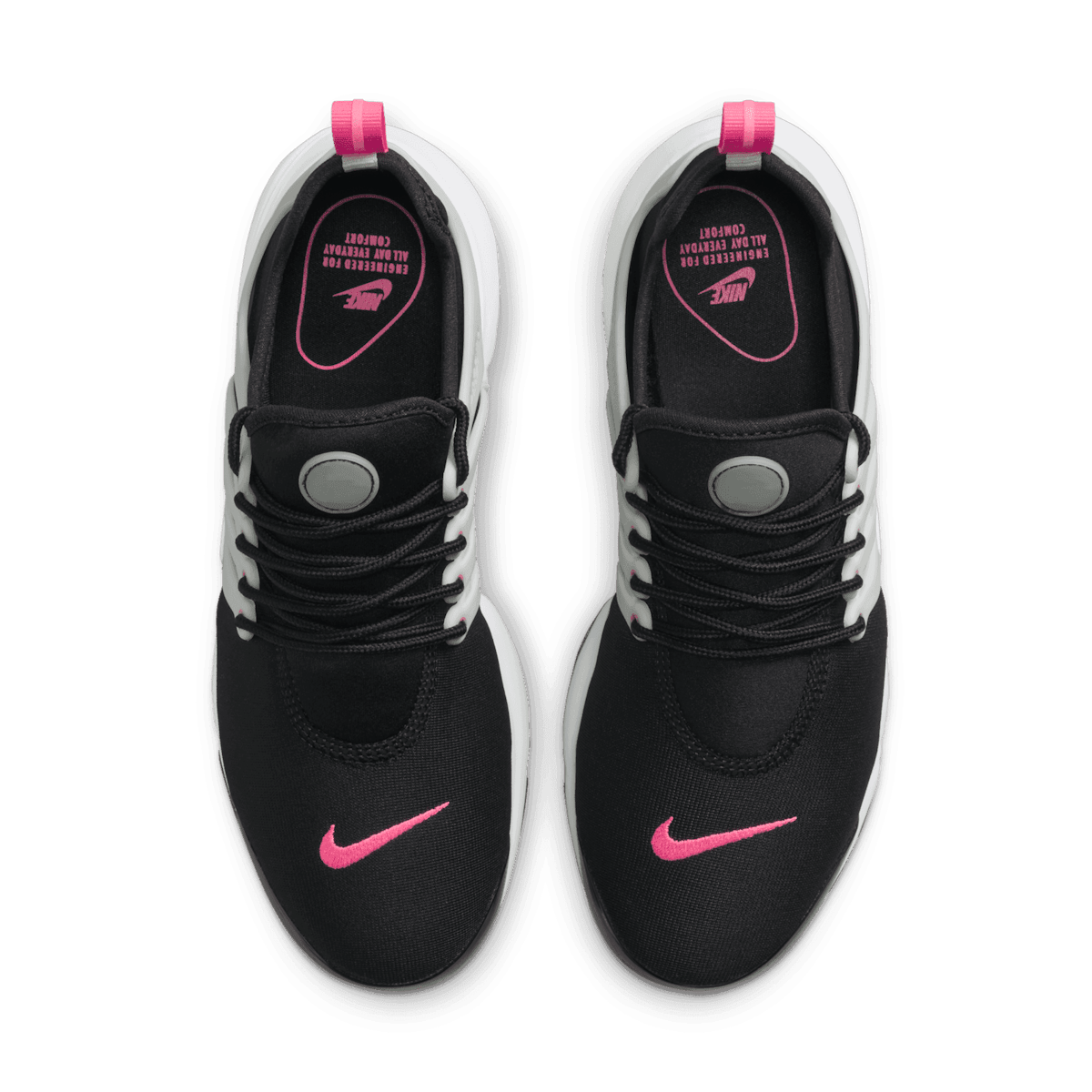 Nike Air Presto Black Hyper Pink Light Silver (W) Angle 1