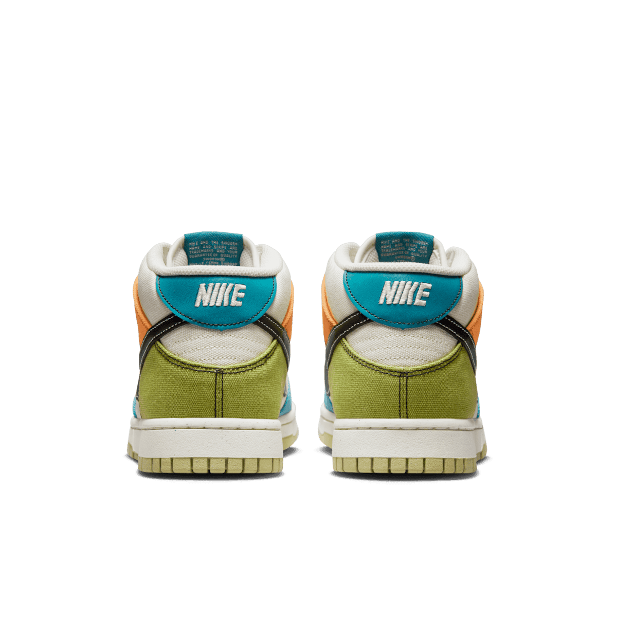 Nike Dunk Mid Multi-Color Canvas Angle 3