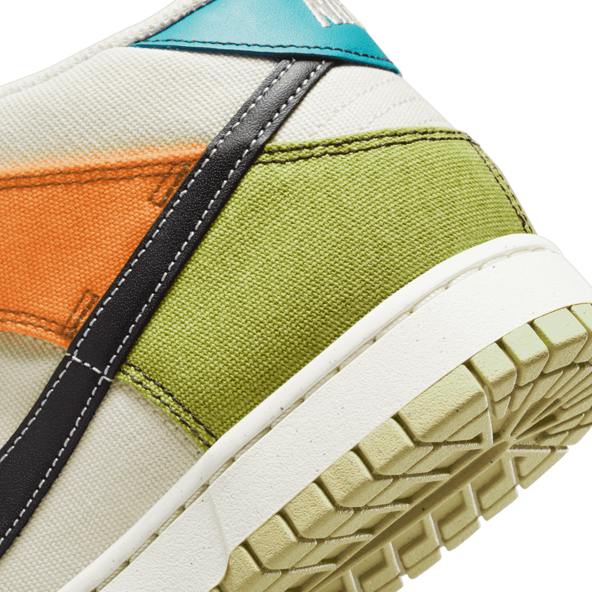 Nike Dunk Mid Multi-Color Canvas Angle 5