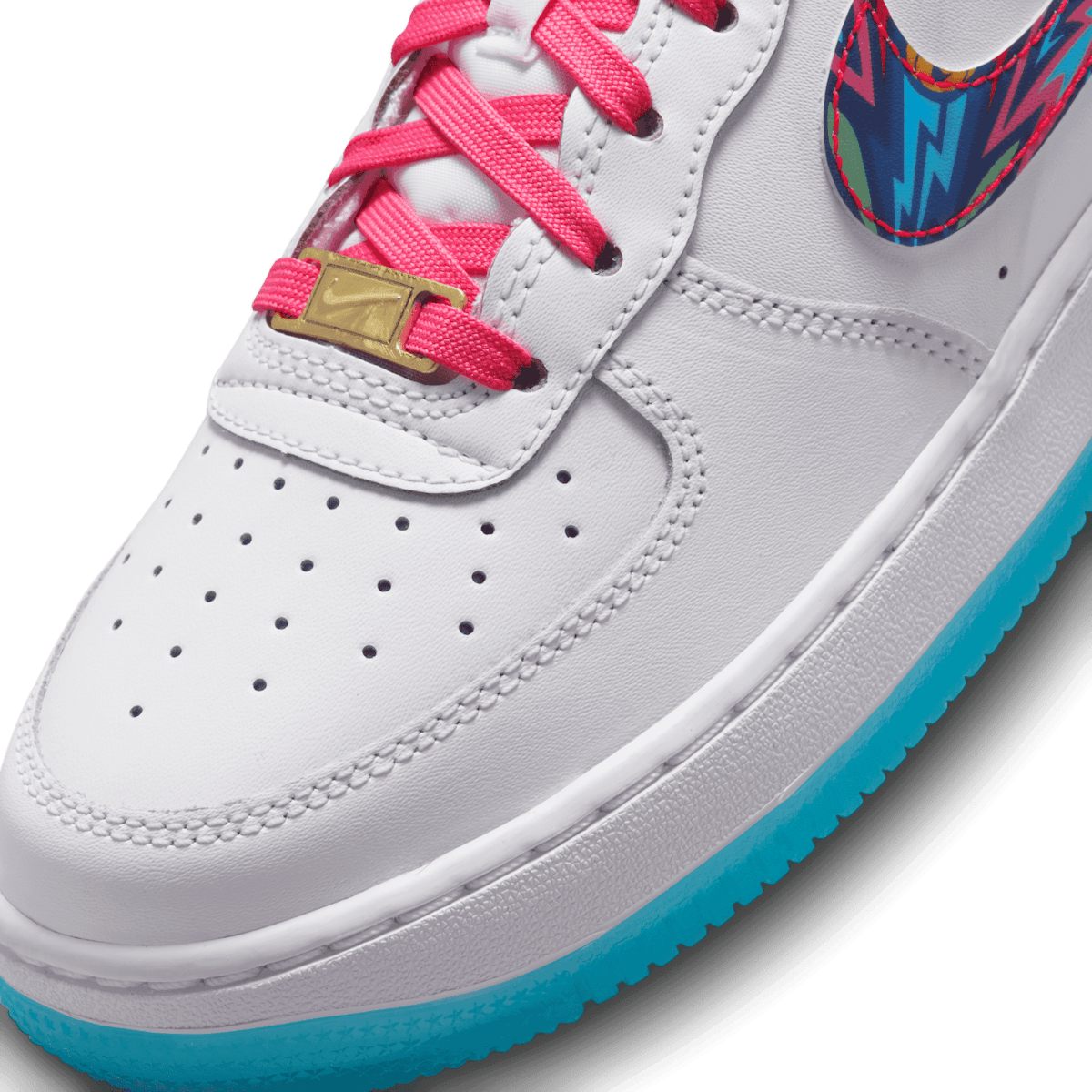 Nike Air Force 1 Low South Beach Multi-Color (GS) Angle 4