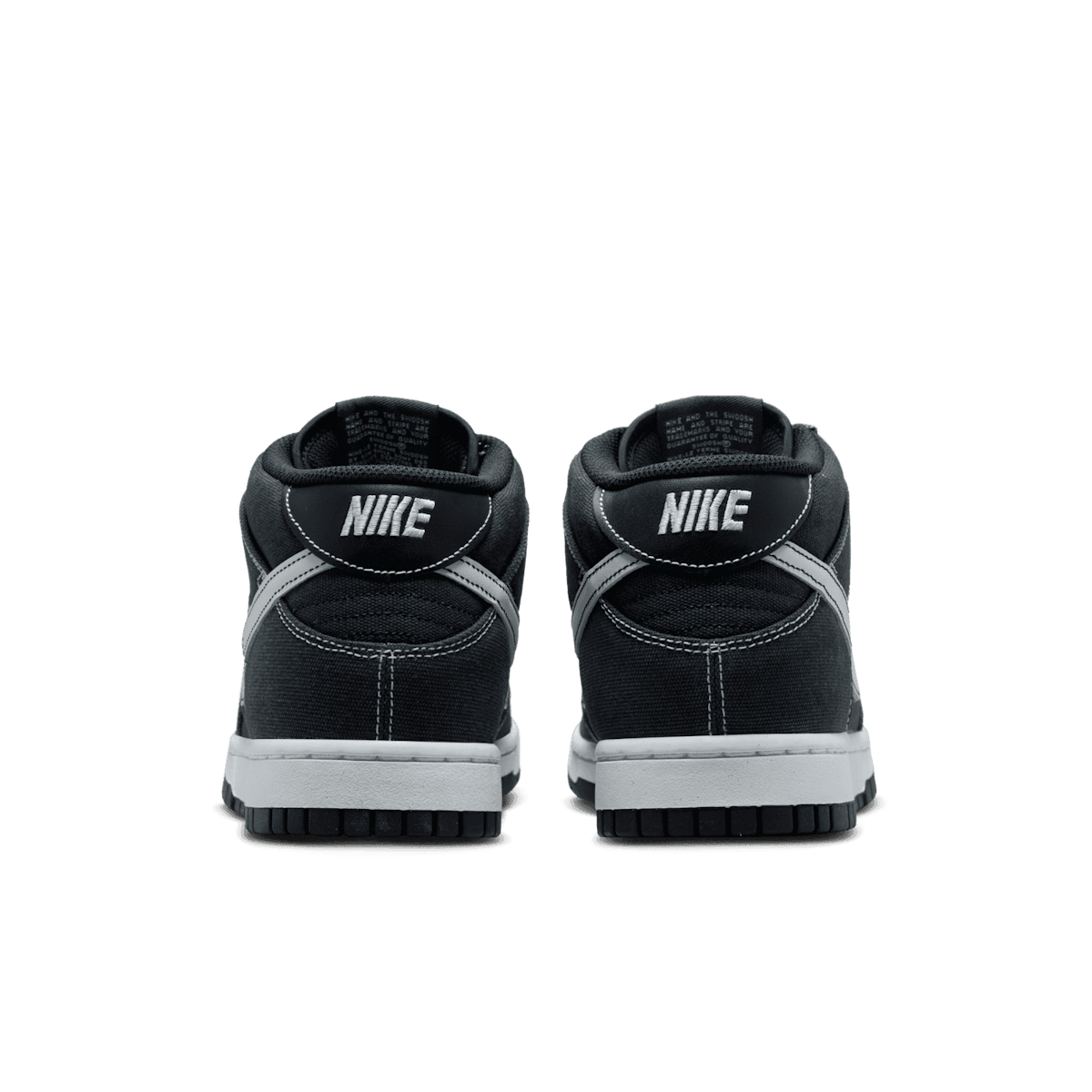 Nike Dunk Mid Off Noir Canvas Angle 4