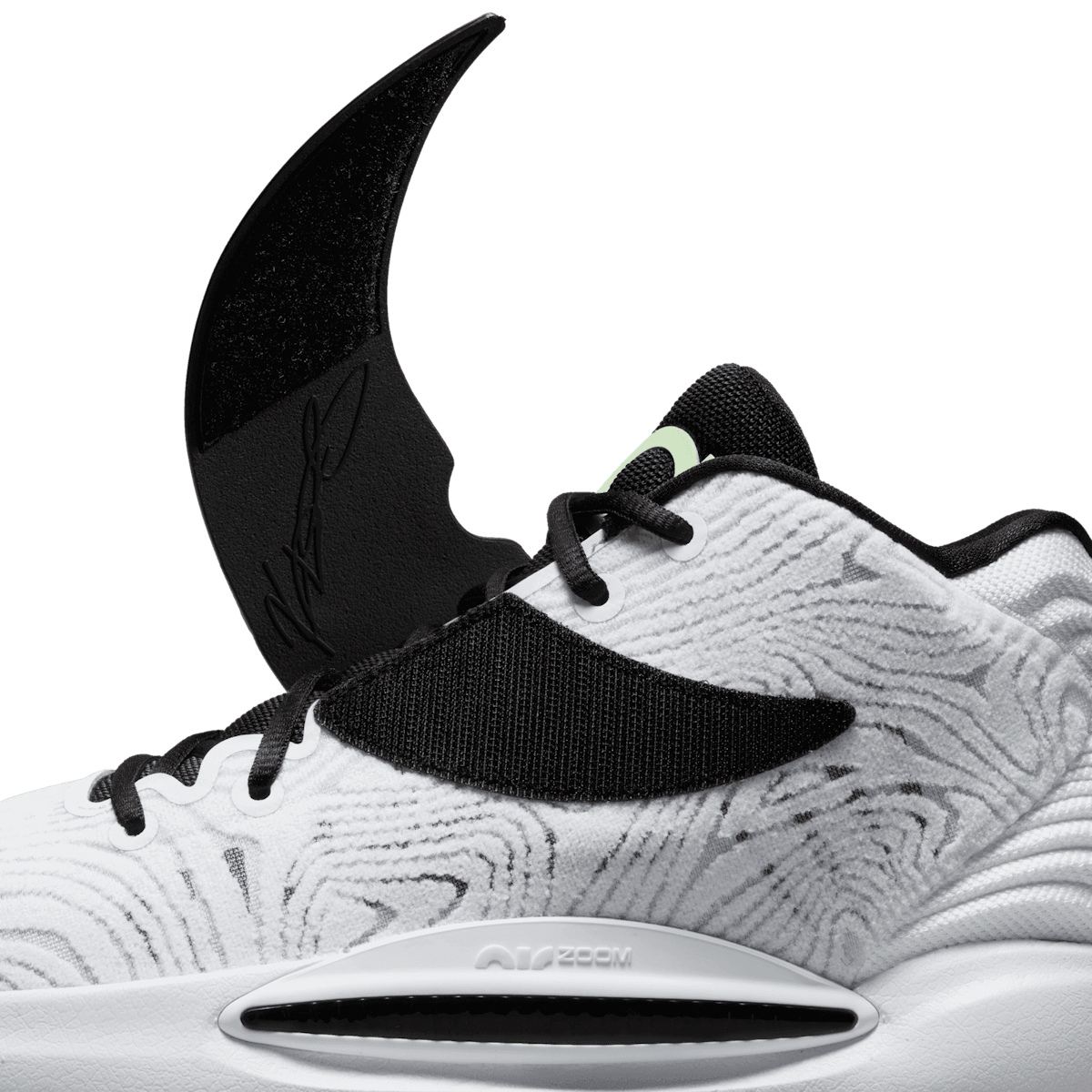 Nike KD 14 TB White Black Angle 6