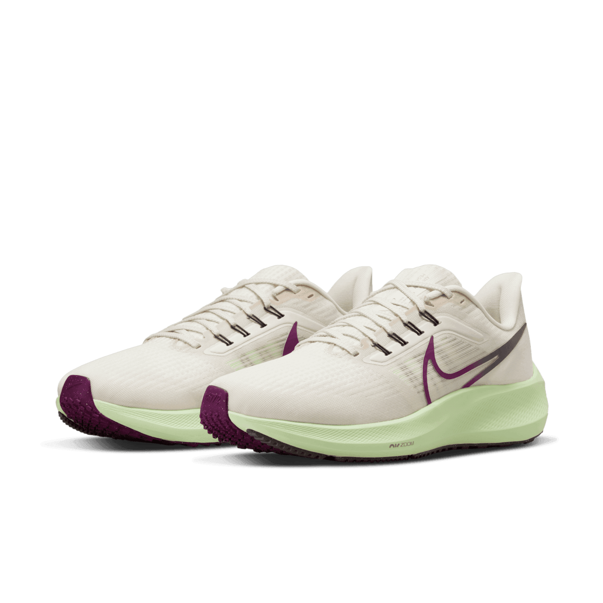 Nike Air Zoom Pegasus 39 Red Plum Barely Volt Angle 2