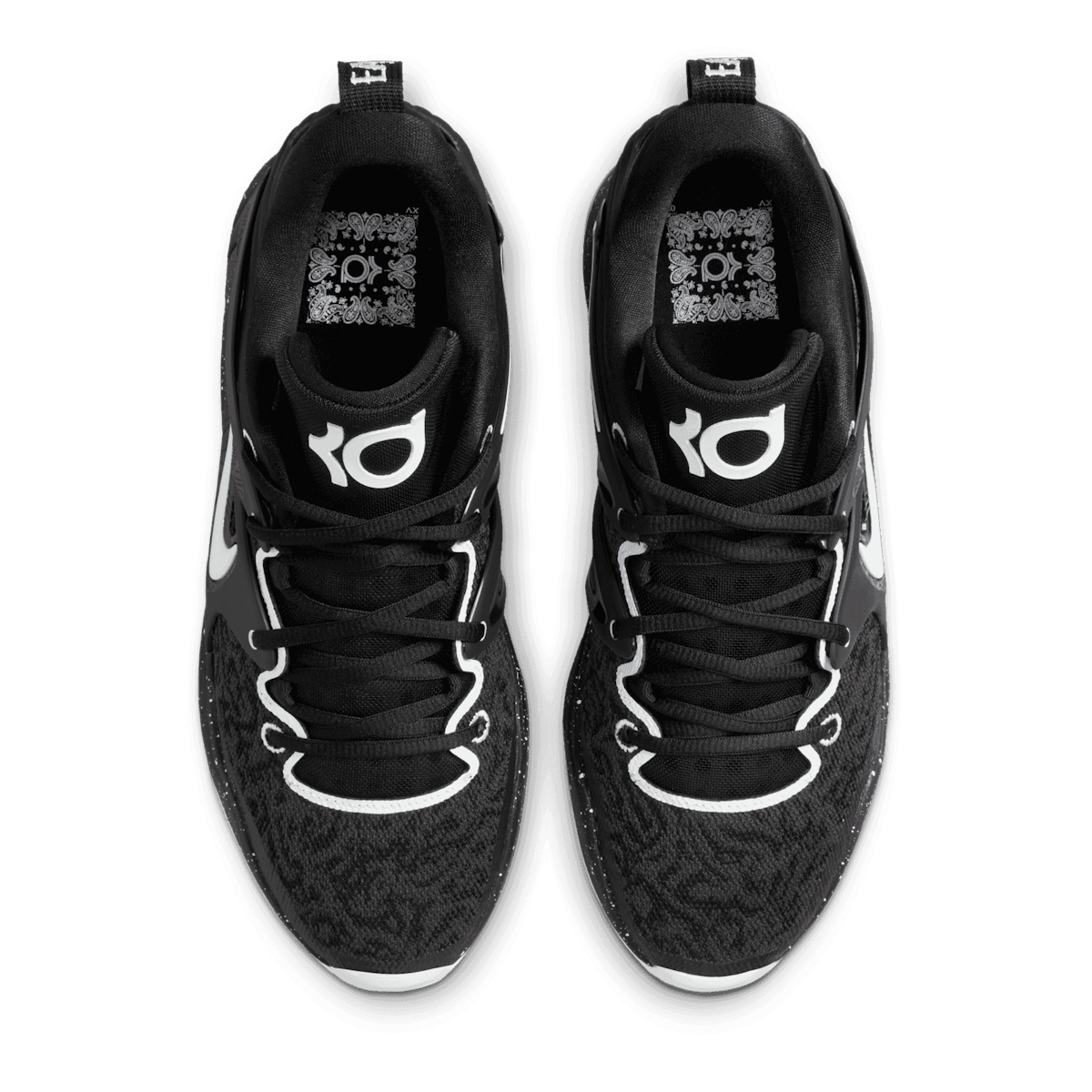 Nike KD 15 TB Black White Angle 1