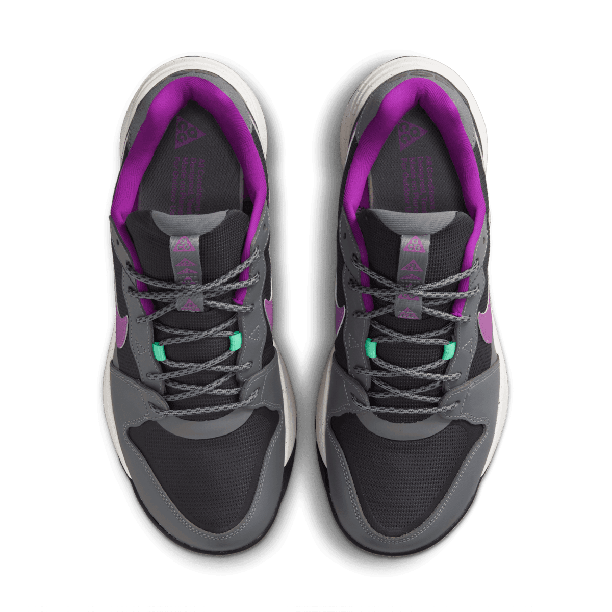 Nike ACG Lowcate Smoke Grey Dark Smoke Grey Vivid Purple Angle 2