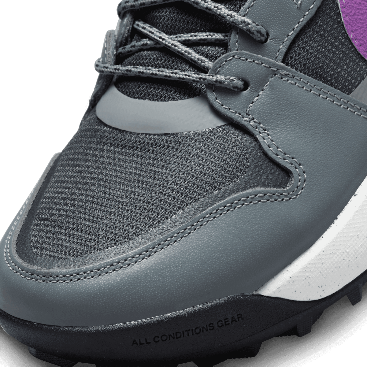 Nike ACG Lowcate Smoke Grey Dark Smoke Grey Vivid Purple Angle 5