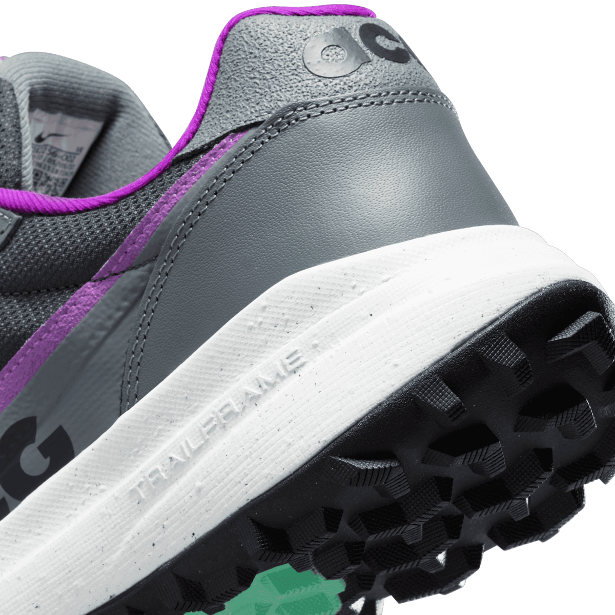 Nike ACG Lowcate Smoke Grey Dark Smoke Grey Vivid Purple Angle 6
