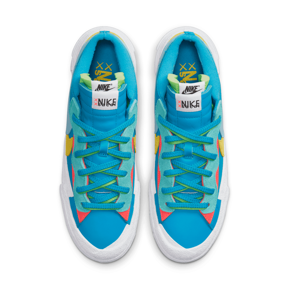 Nike Blazer Low sacai KAWS Neptune Blue Angle 1