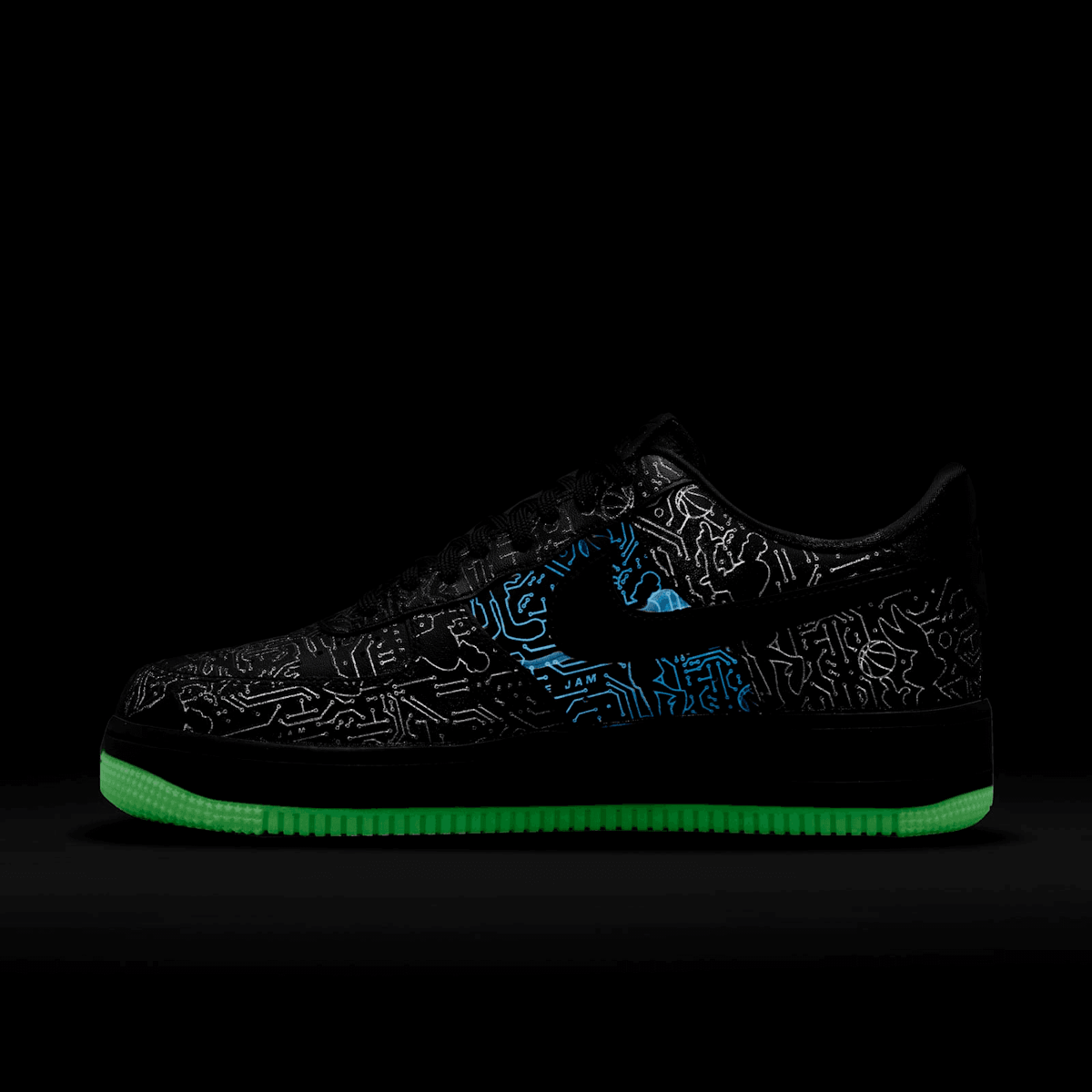Nike Air Force 1 Low Computer Chip Space Jam Angle 9