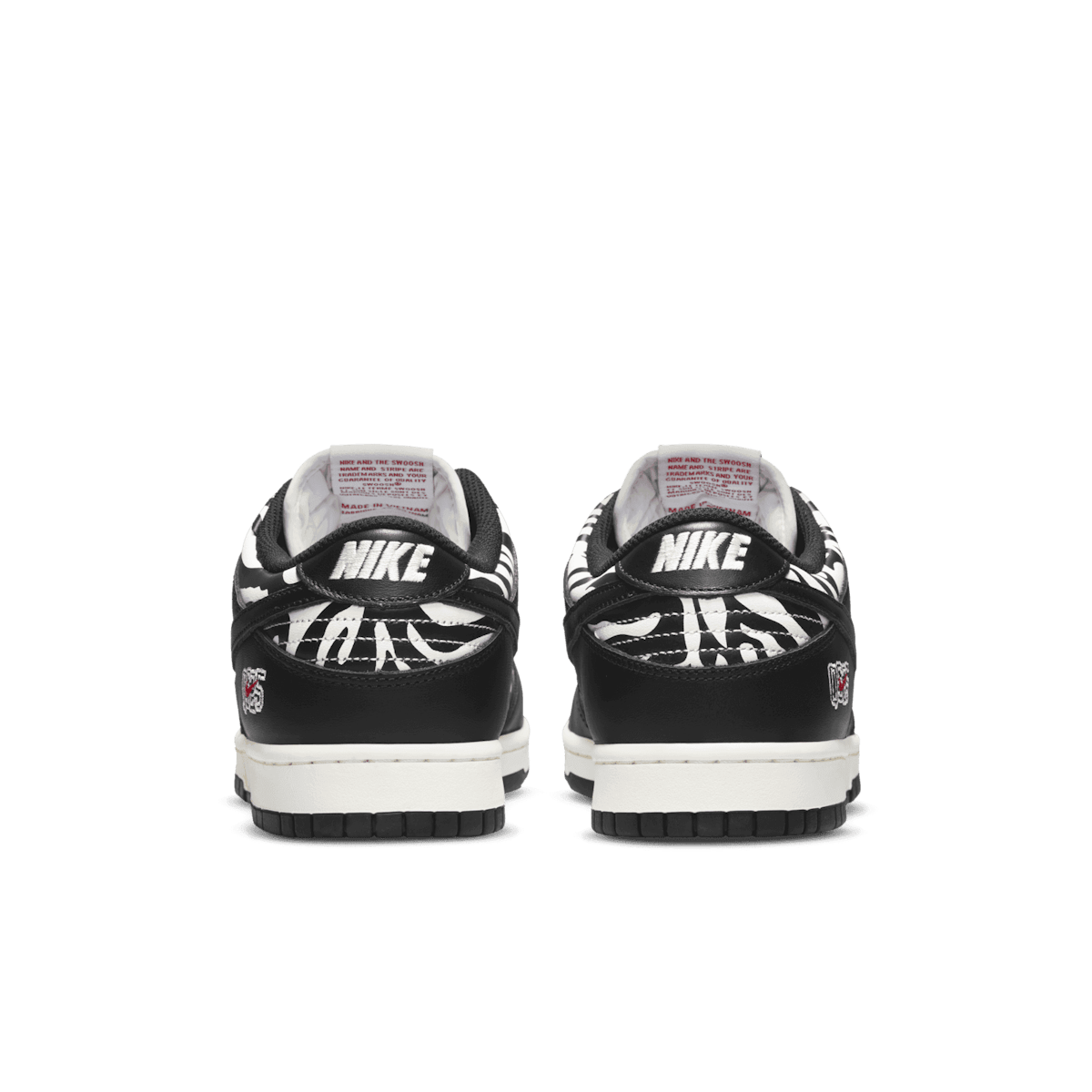 Nike SB Dunk Low Quartersnacks Zebra Angle 3