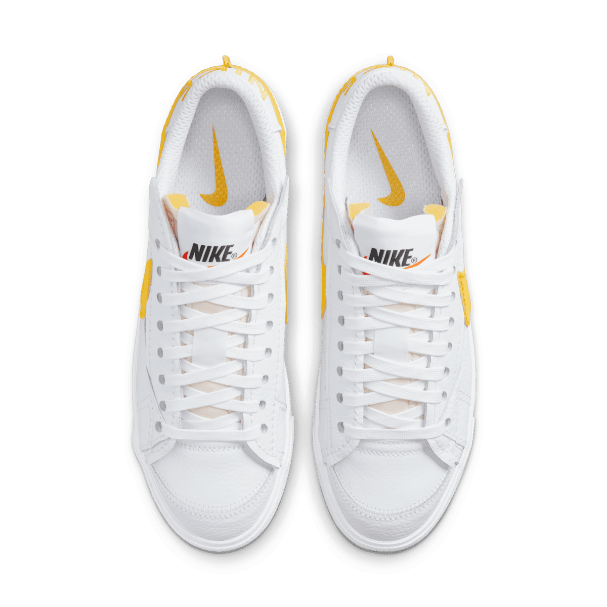 Nike Blazer Low Jumbo Shoes in White Angle 1