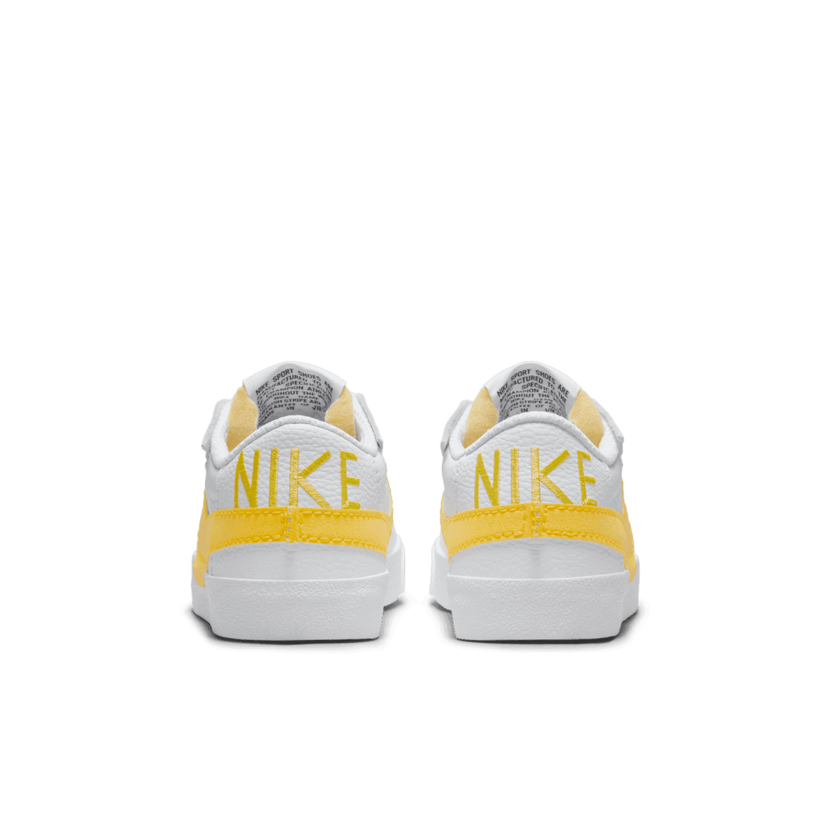 Nike Blazer Low Jumbo Shoes in White Angle 3