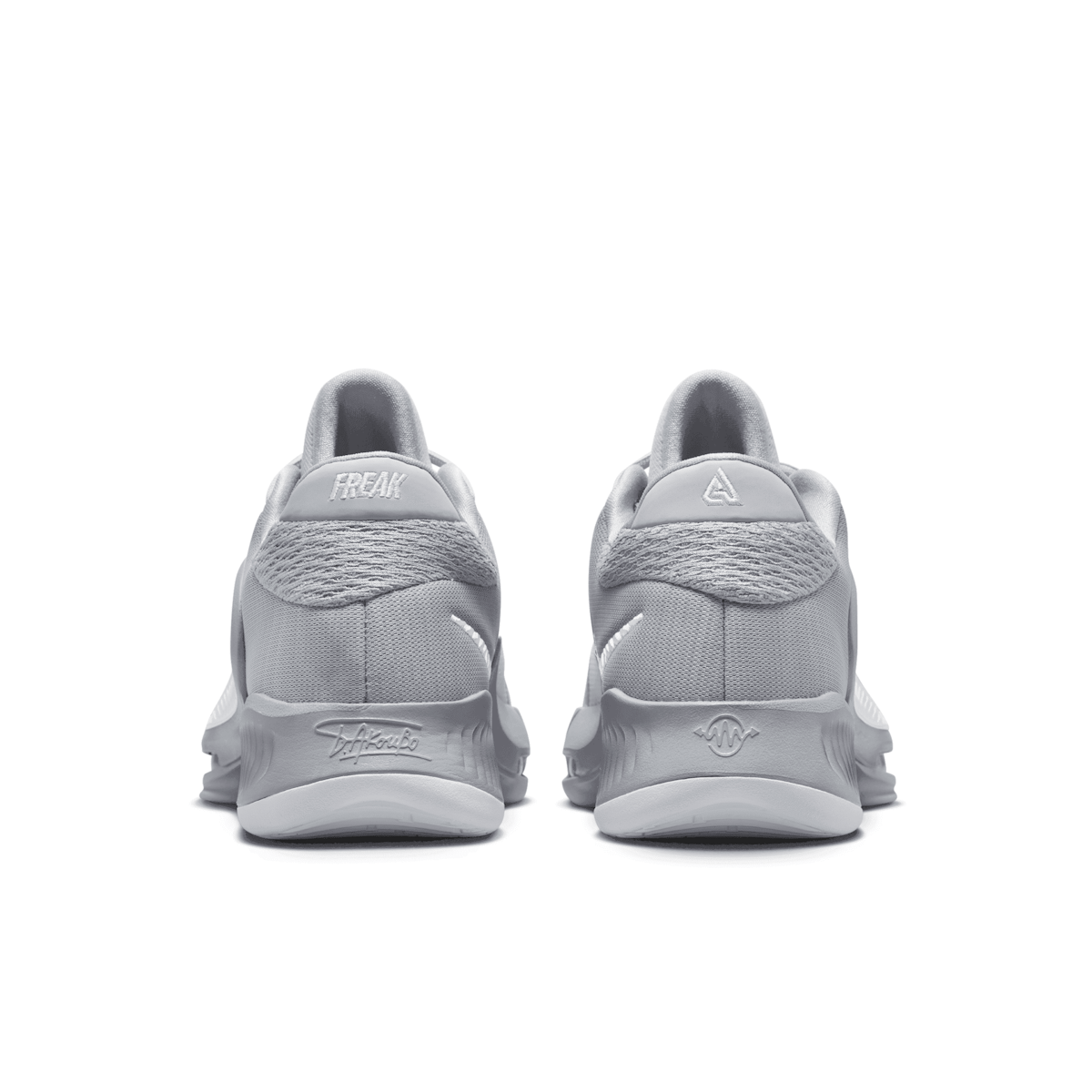 Nike Zoom Freak 4 (Team) Basketball Shoes in Grey Angle 4