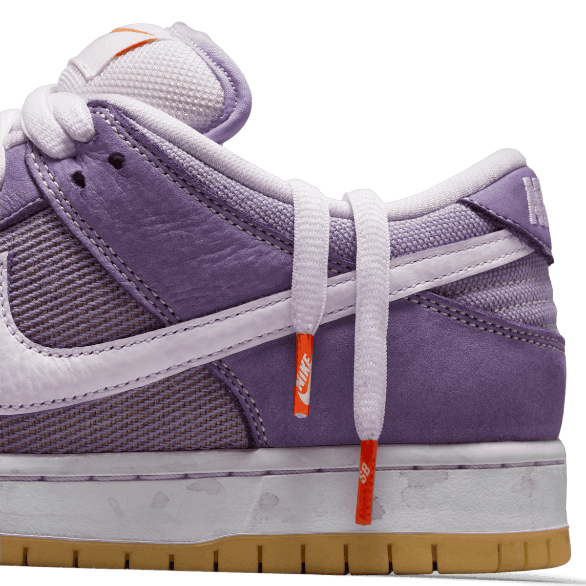Nike SB Dunk Low Orange Label Unbleached Pack Lilac Angle 6